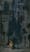Dark drawing of street with crouching man in the middle clutching a lantern