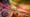 Photograph of an abstract colourful pattern with areas out of focus.