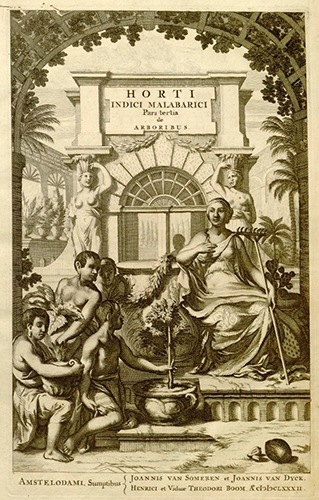 Frontis Piece for Hortus Indicus Malabaricus