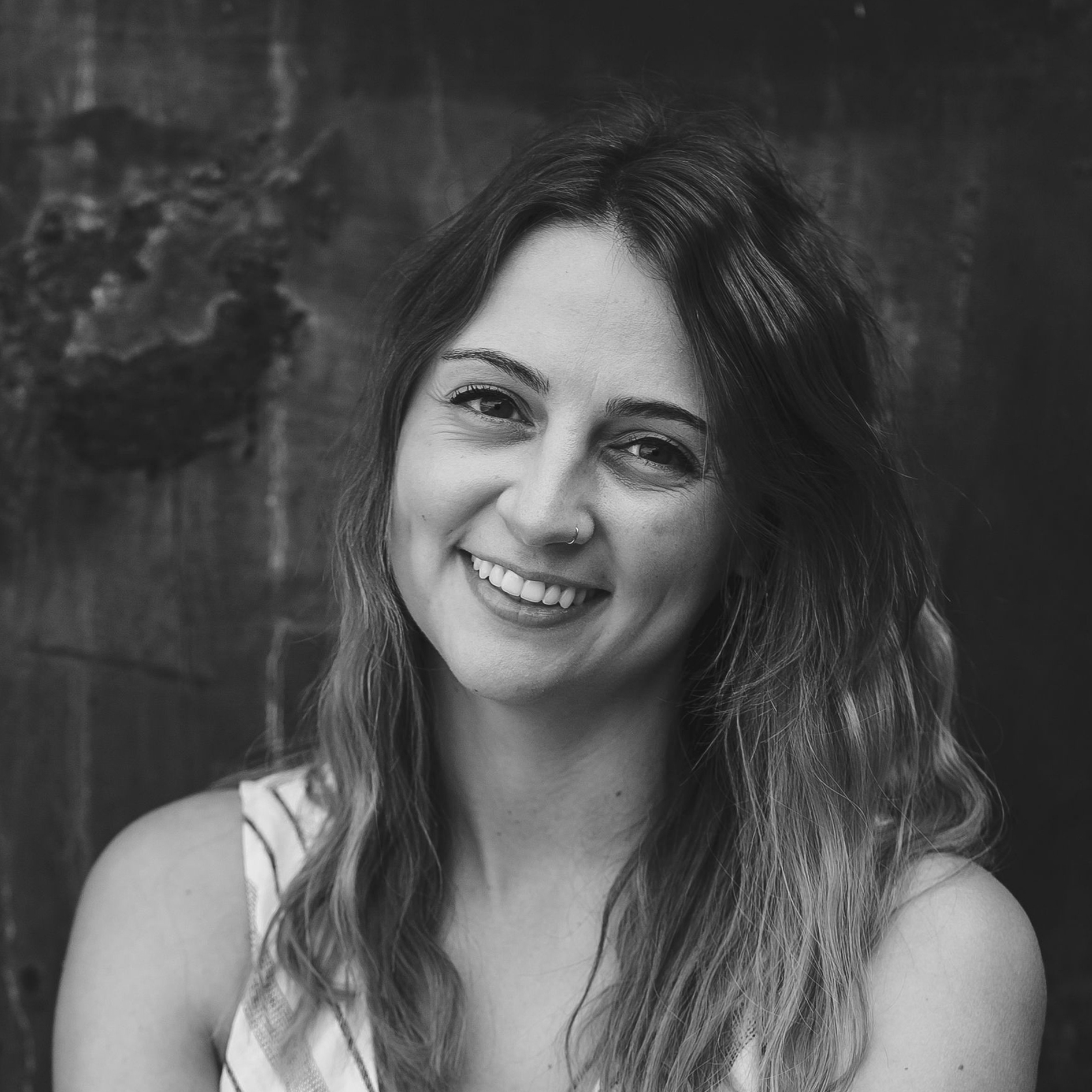 Black and white headshot of artist Eleanor Shakespeare