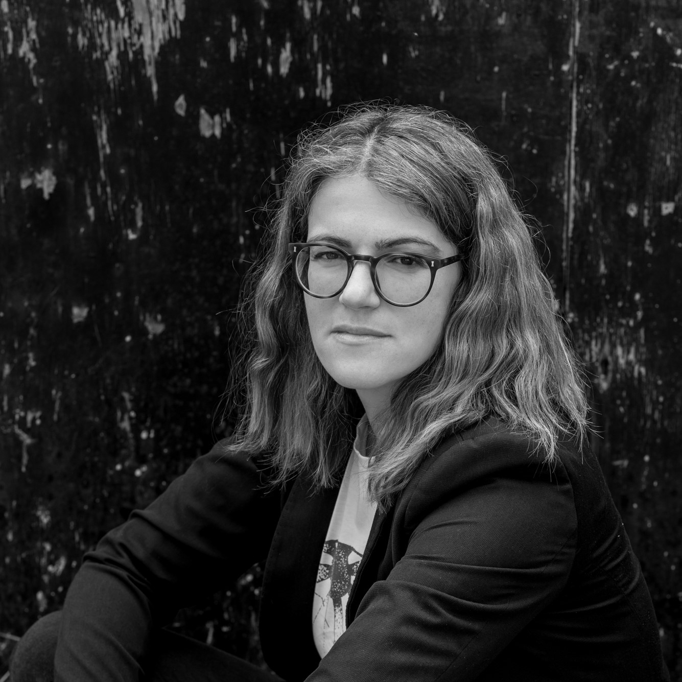 Black and white photograph of Alice Bell