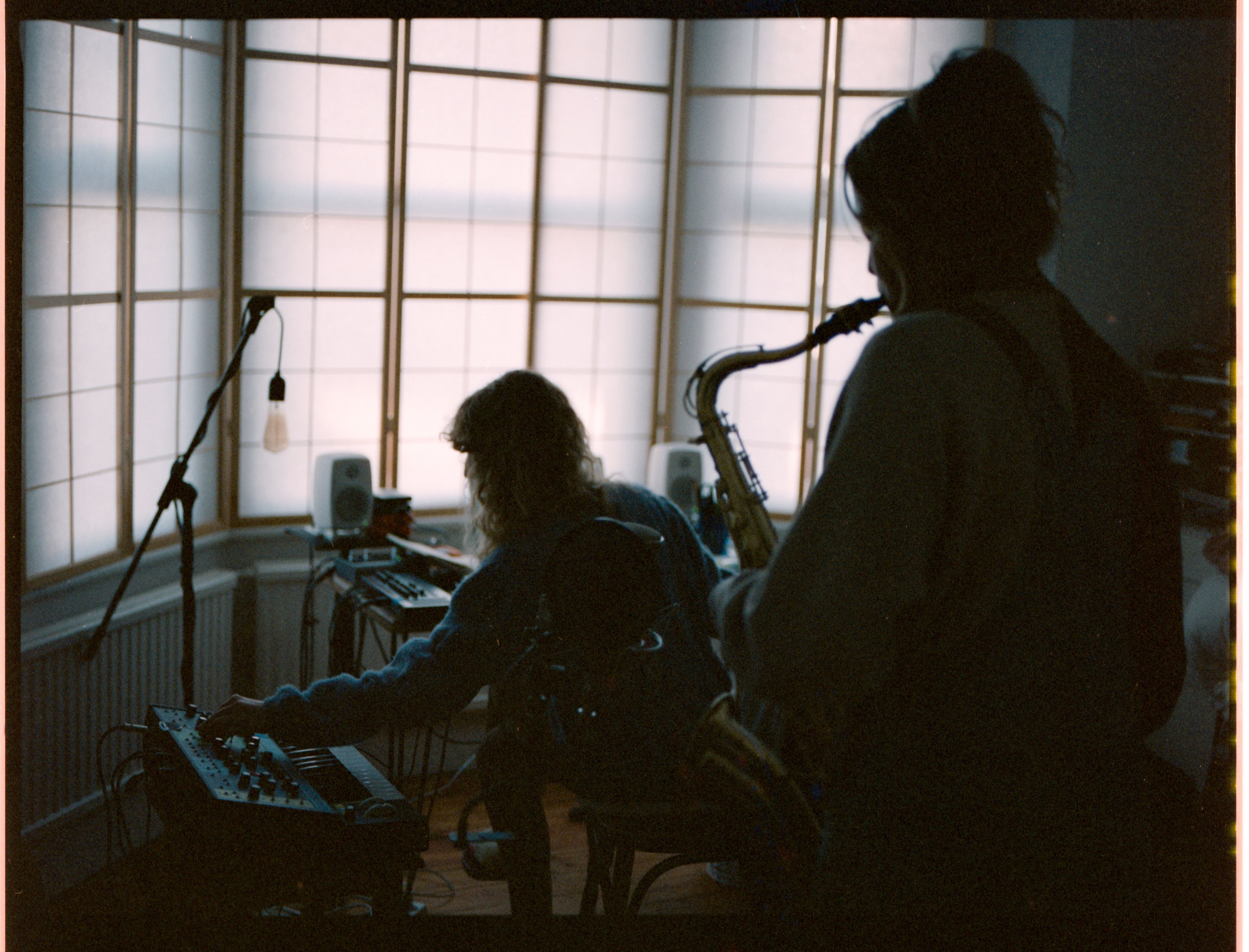 Clementine Blue and Lim Orion playing music together