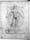 Image of old print diagram of a man with curved lines pointing to different parts of his body, indicating where to operate for bloodletting.