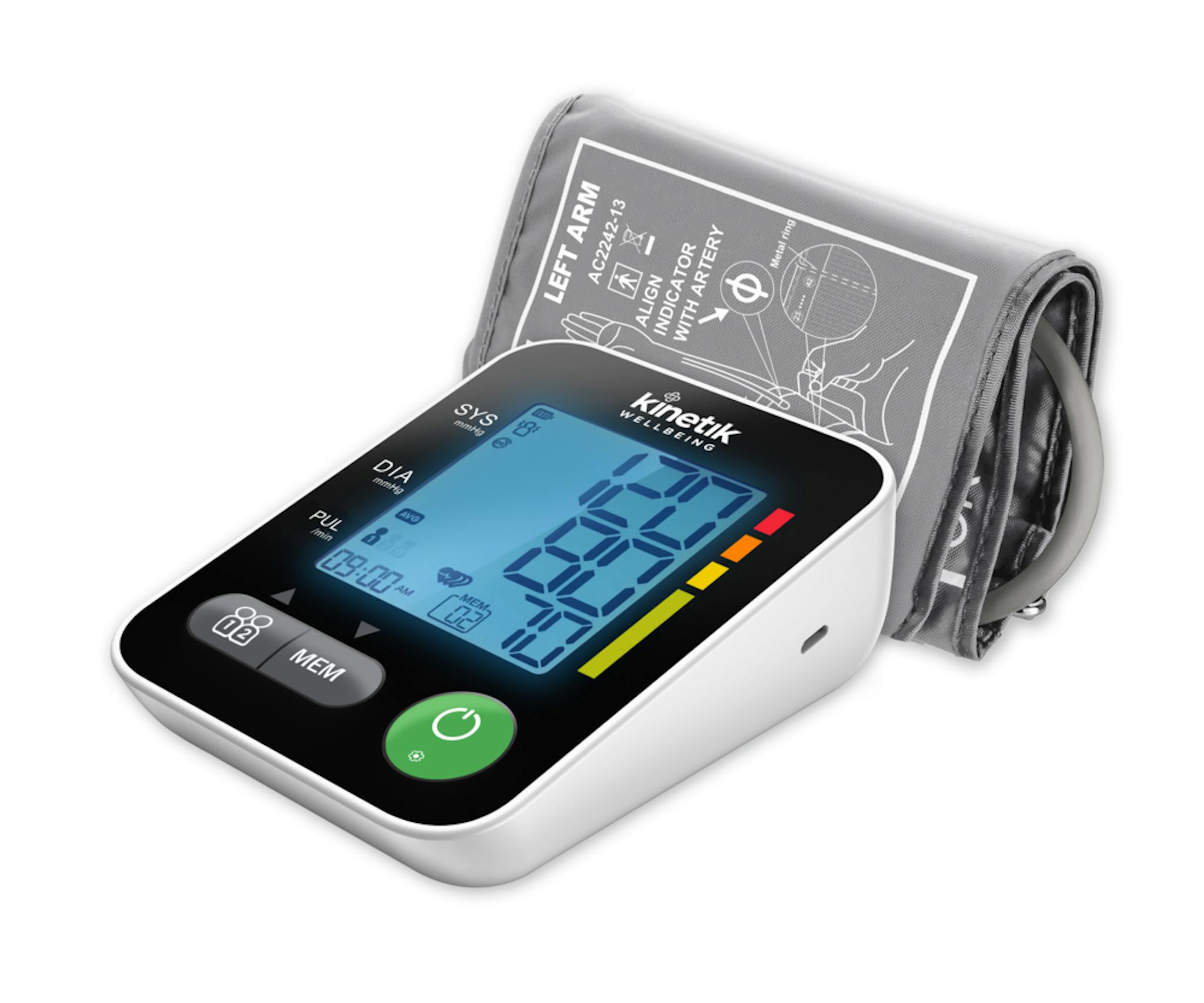 Kinetik blood pressure monitor