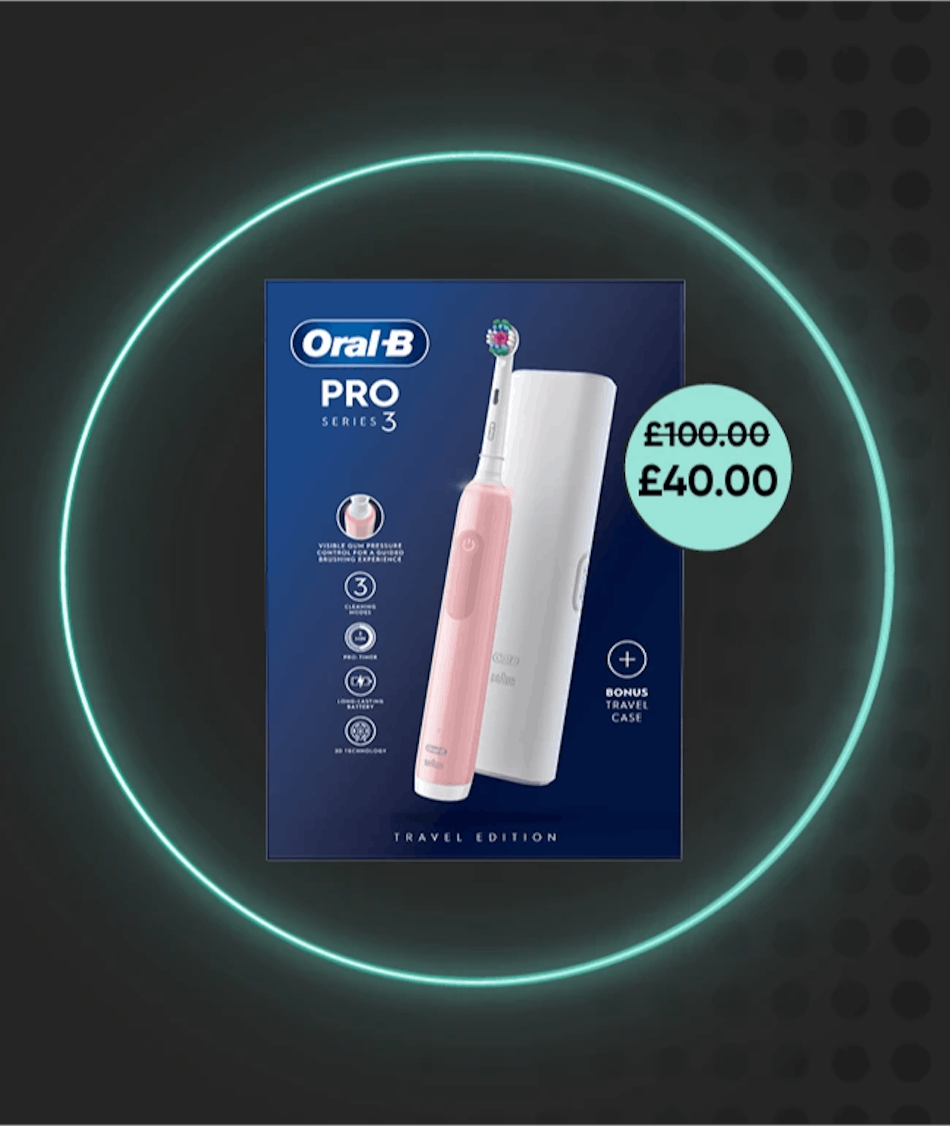 Oral B electric toothbrush with sale discount tag