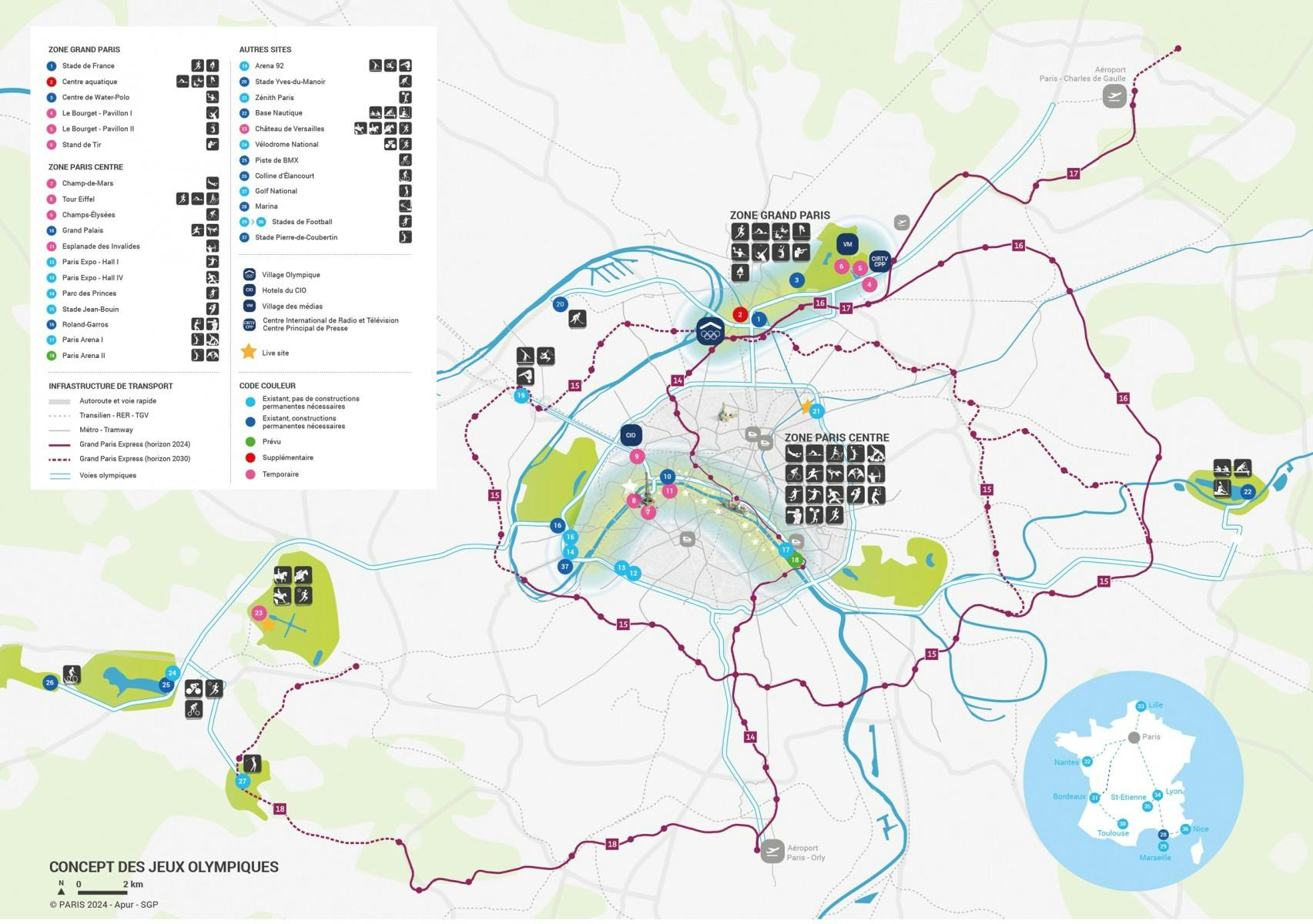 Infrastructures des Jeux Olympiques de Paris 2024