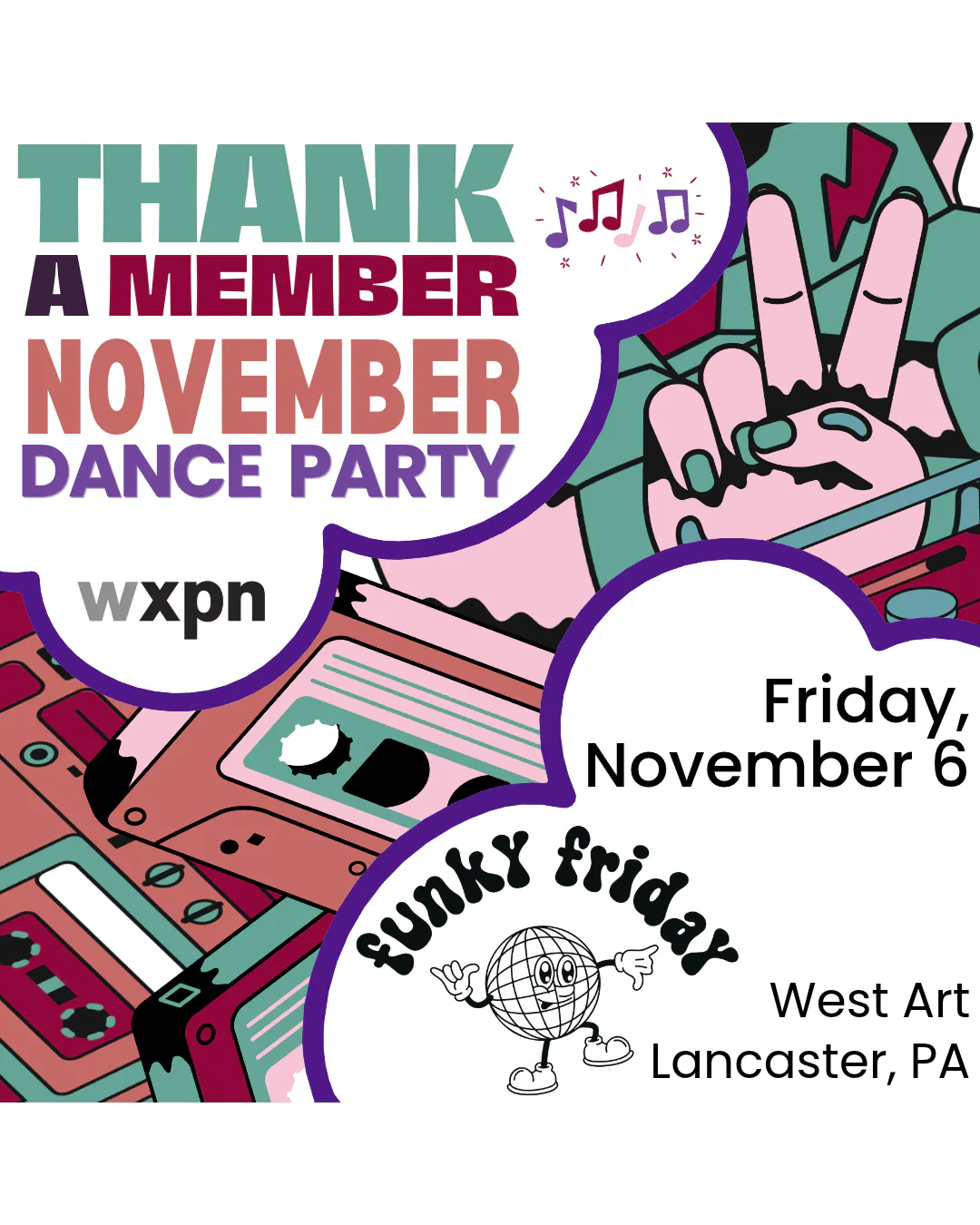 Stay Funky WXPN Funky Friday Dance Party + Live Broadcast!, Lancaster PA Events ...