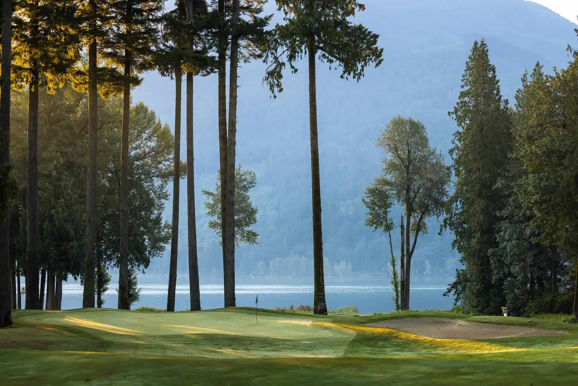 Sandpiper Resort golf course scenic view overlooking the BC coastline