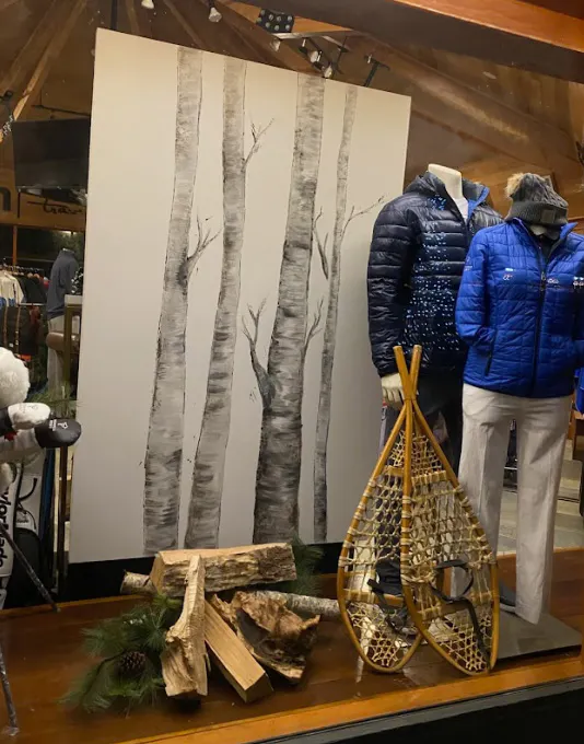 Sandpiper Resort pro shop window display and storefront