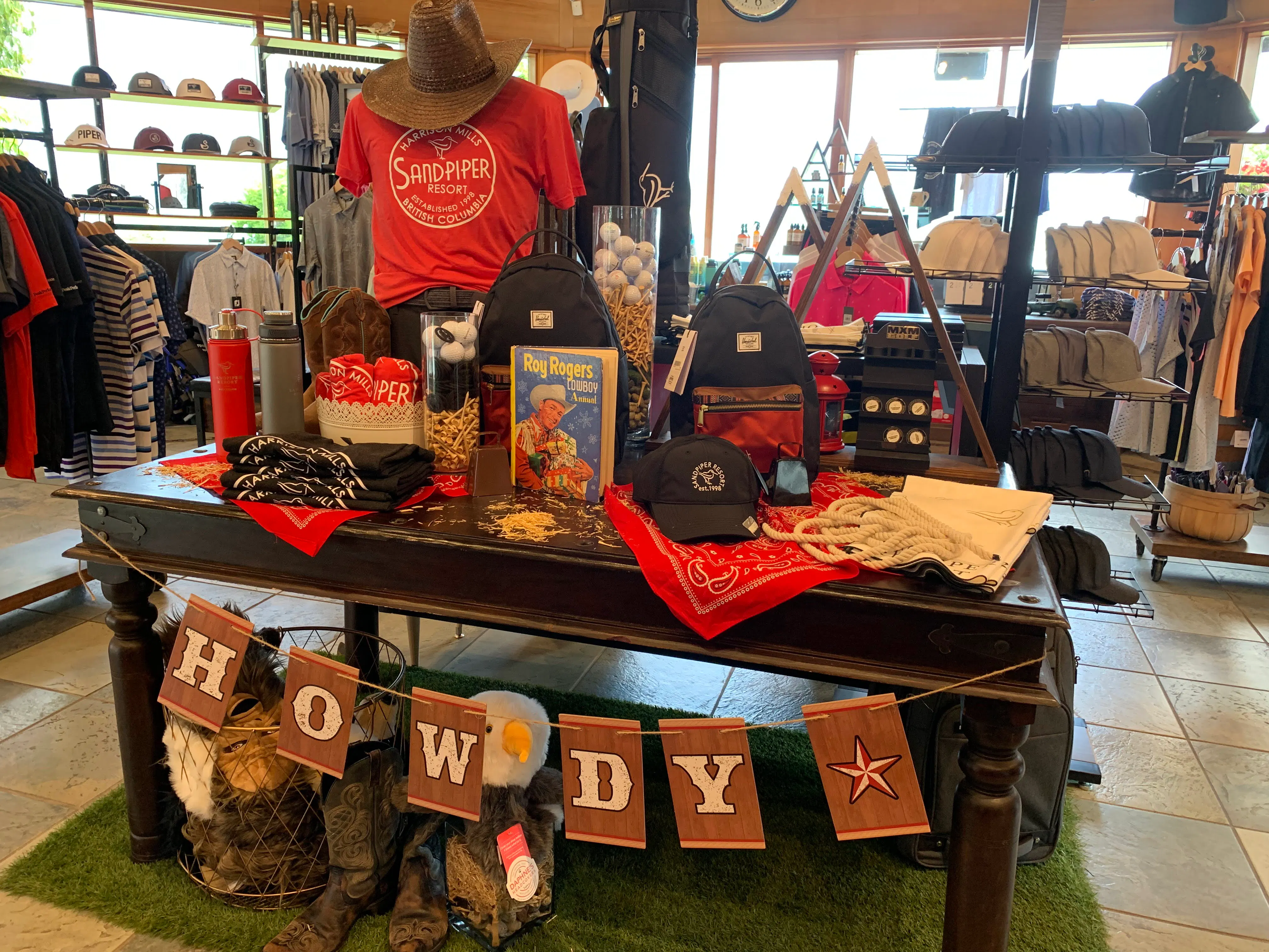 Sandpiper Resort pro shop interior after West Golf Group retail redesign