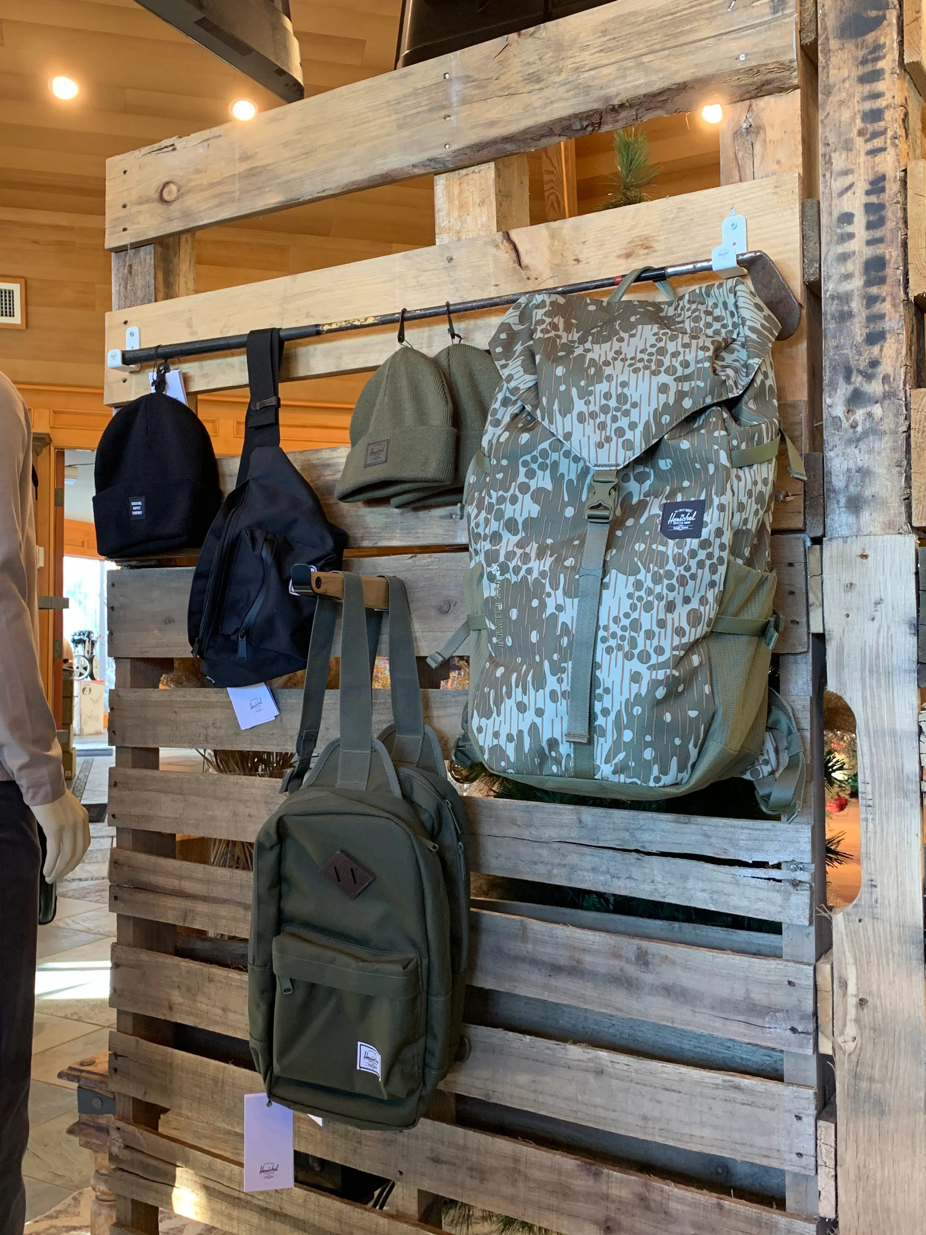 Sandpiper Resort pro shop apparel display with curated merchandise