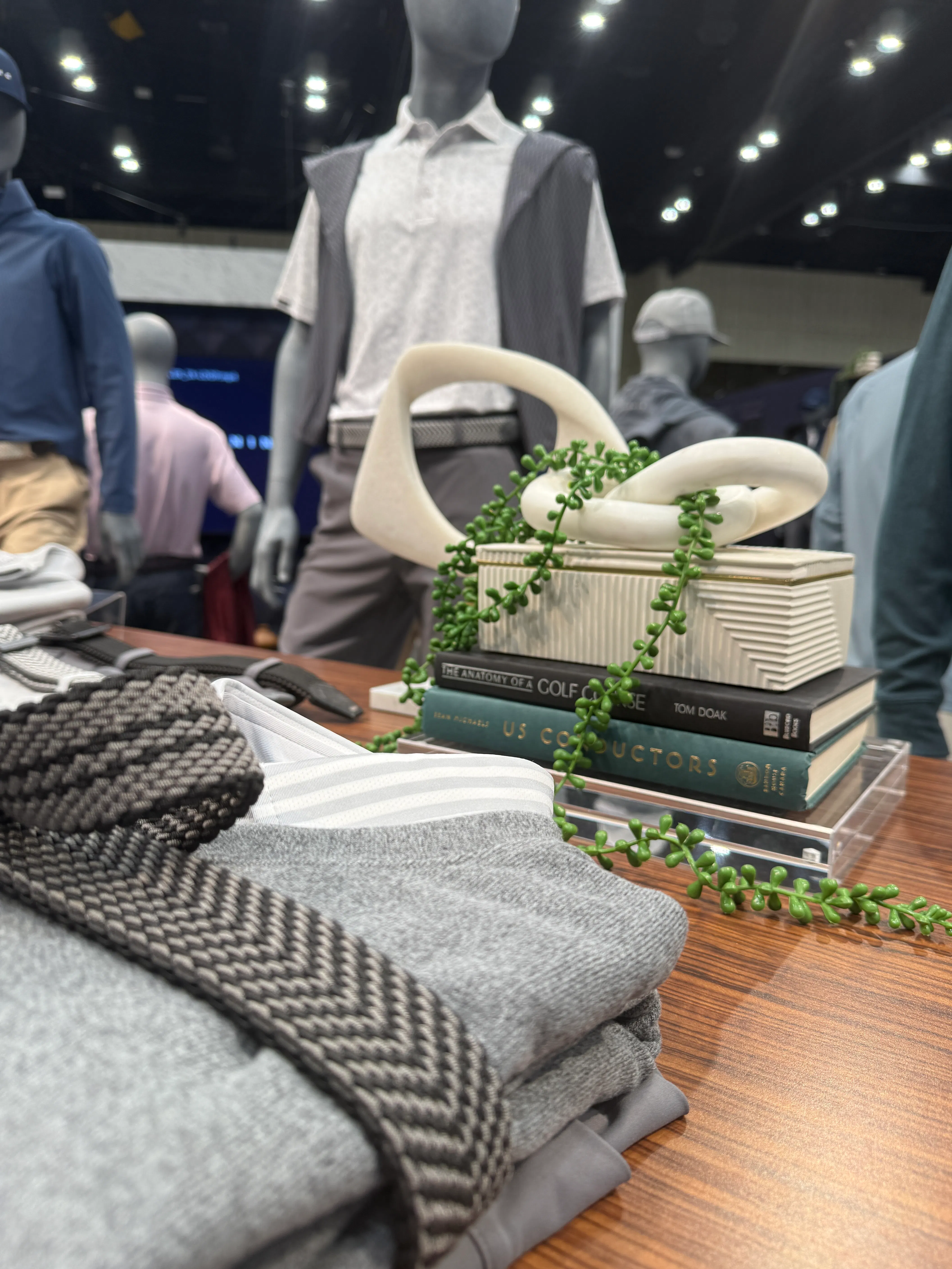 Close up of folder merchandise