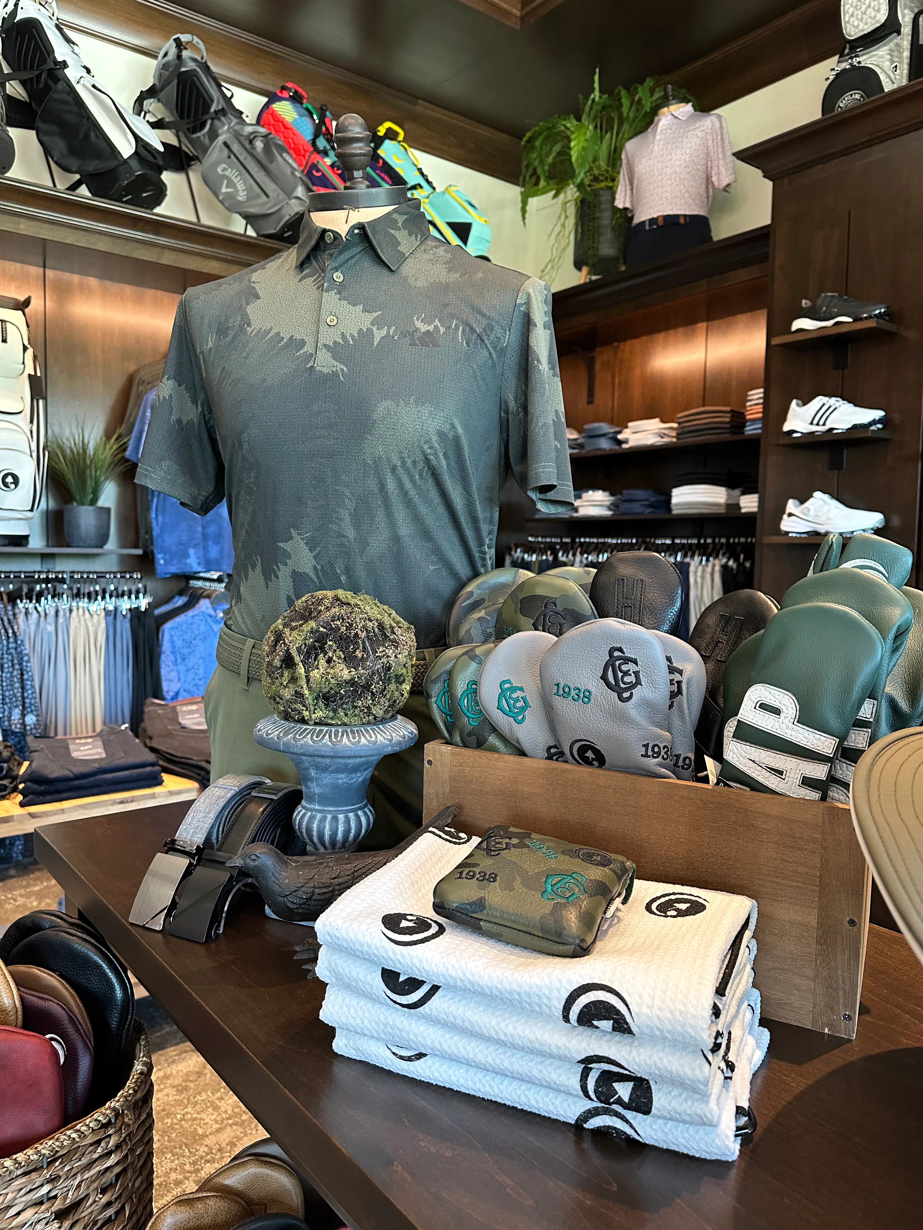 Capilano pro shop interior design detail showing curated merchandise