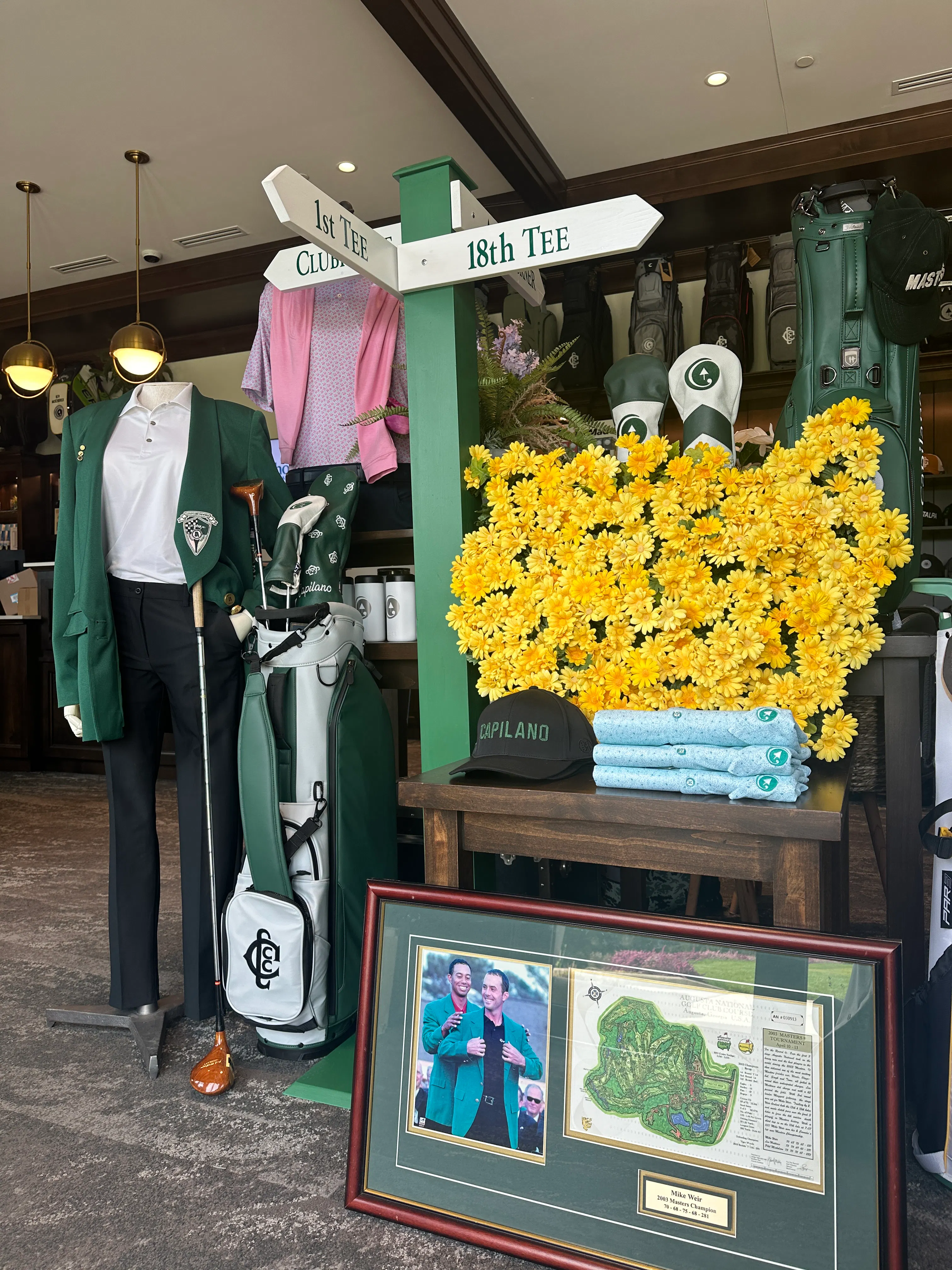 Capilano Golf and Country Club pro shop apparel displays and custom fixtures