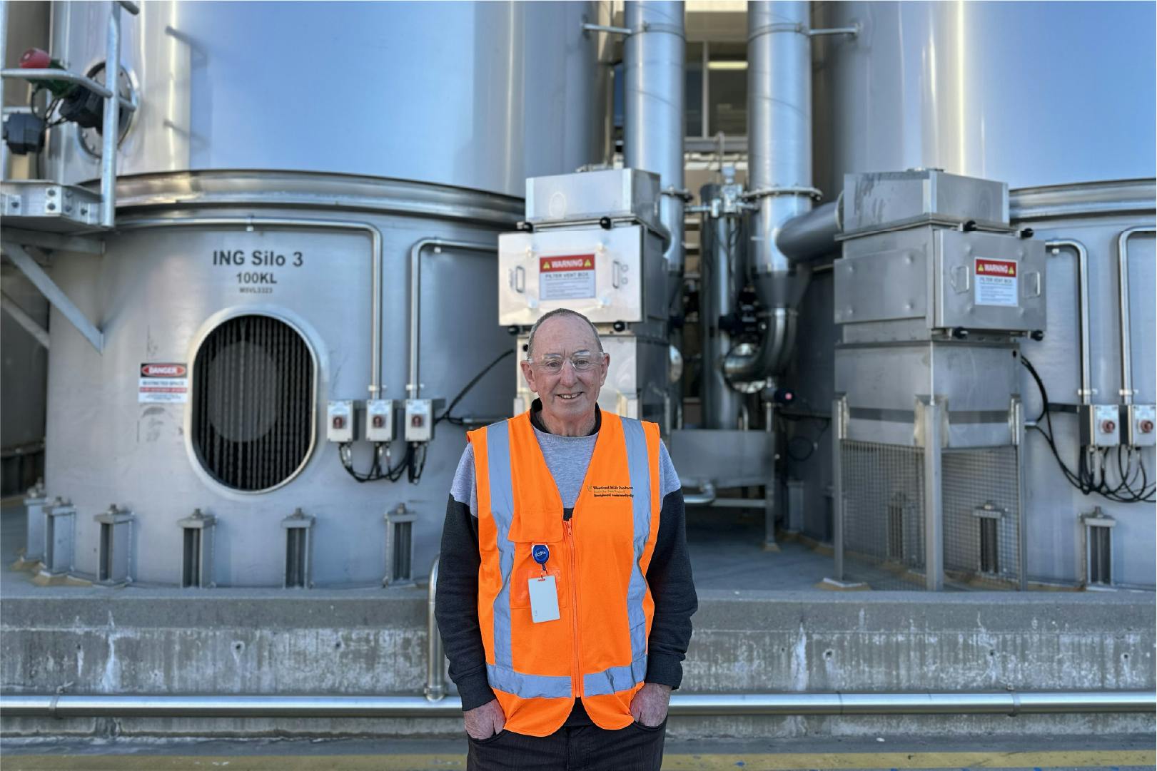Jud Dwyer in hi-vis vest
