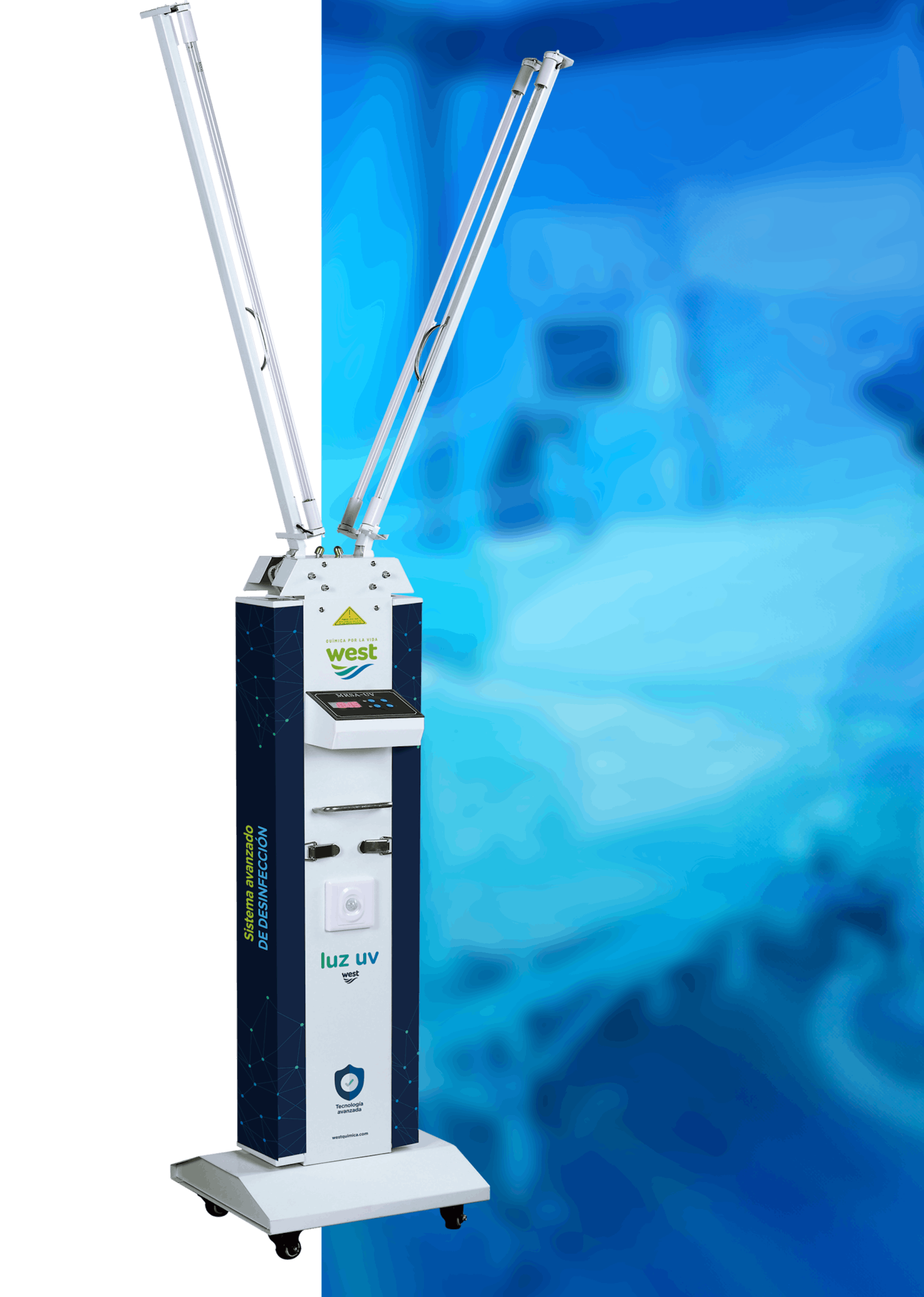 UV-C = Luz Ultravioleta de onda corta.