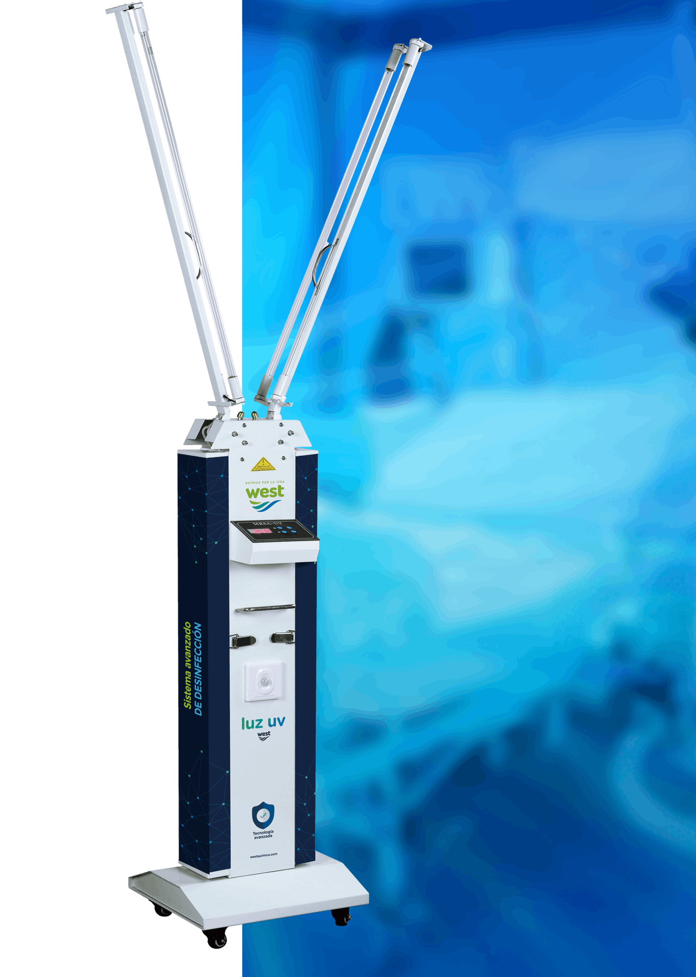 UV-C = Luz Ultravioleta de onda corta.