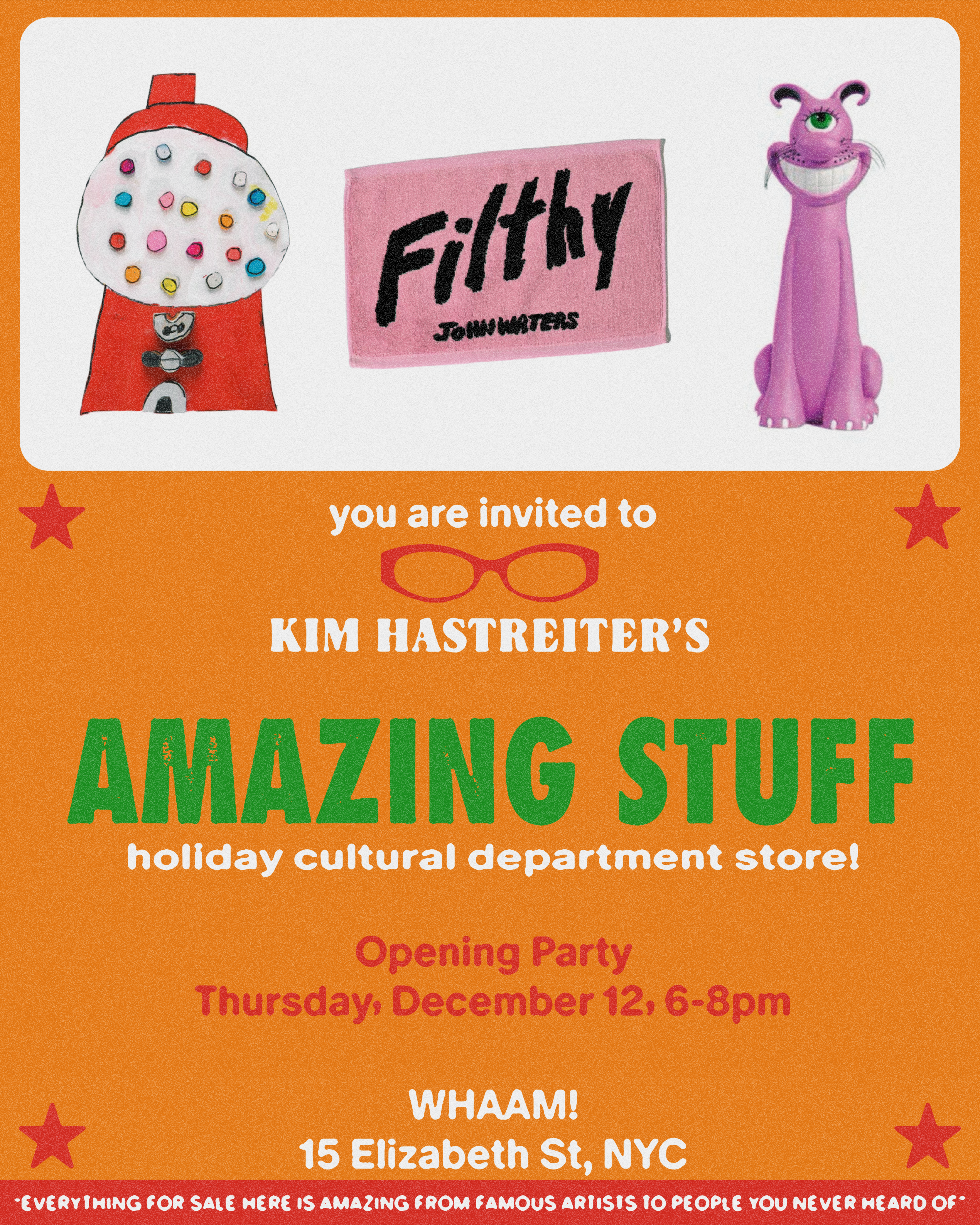 AMAZING STUFF: holiday cultural department store (flyer)