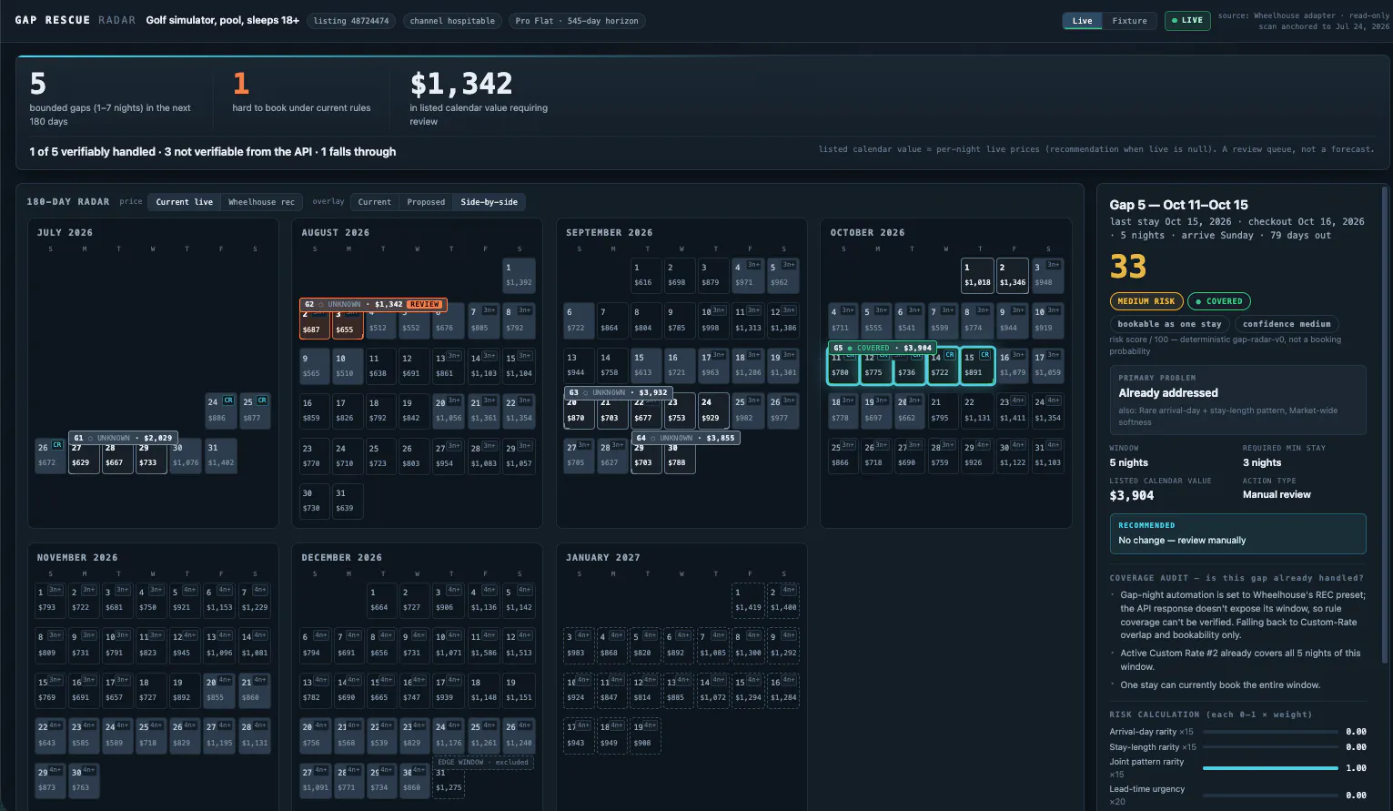 Gap Rescue Radar project screenshot