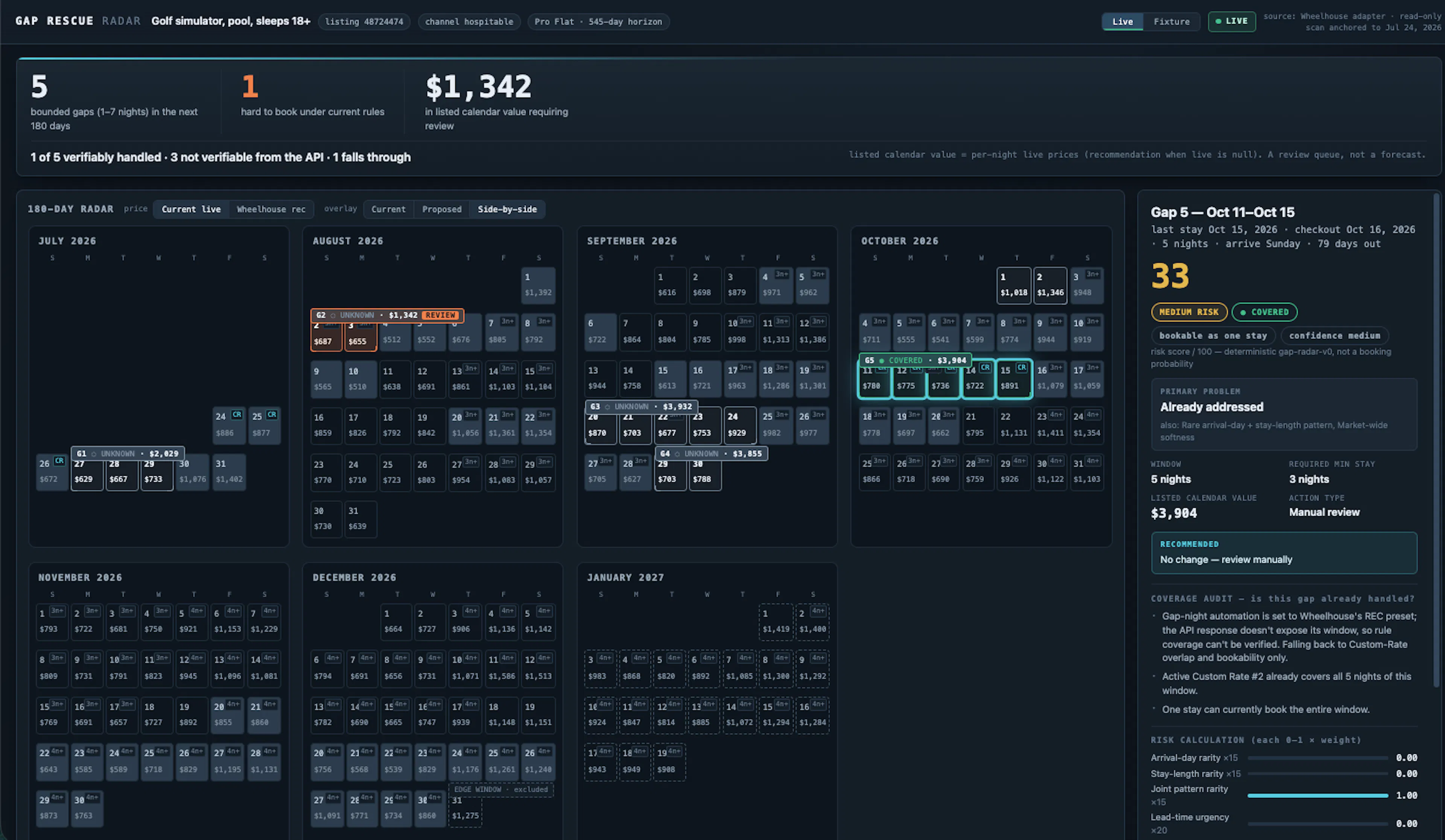 Gap Rescue Radar project screenshot