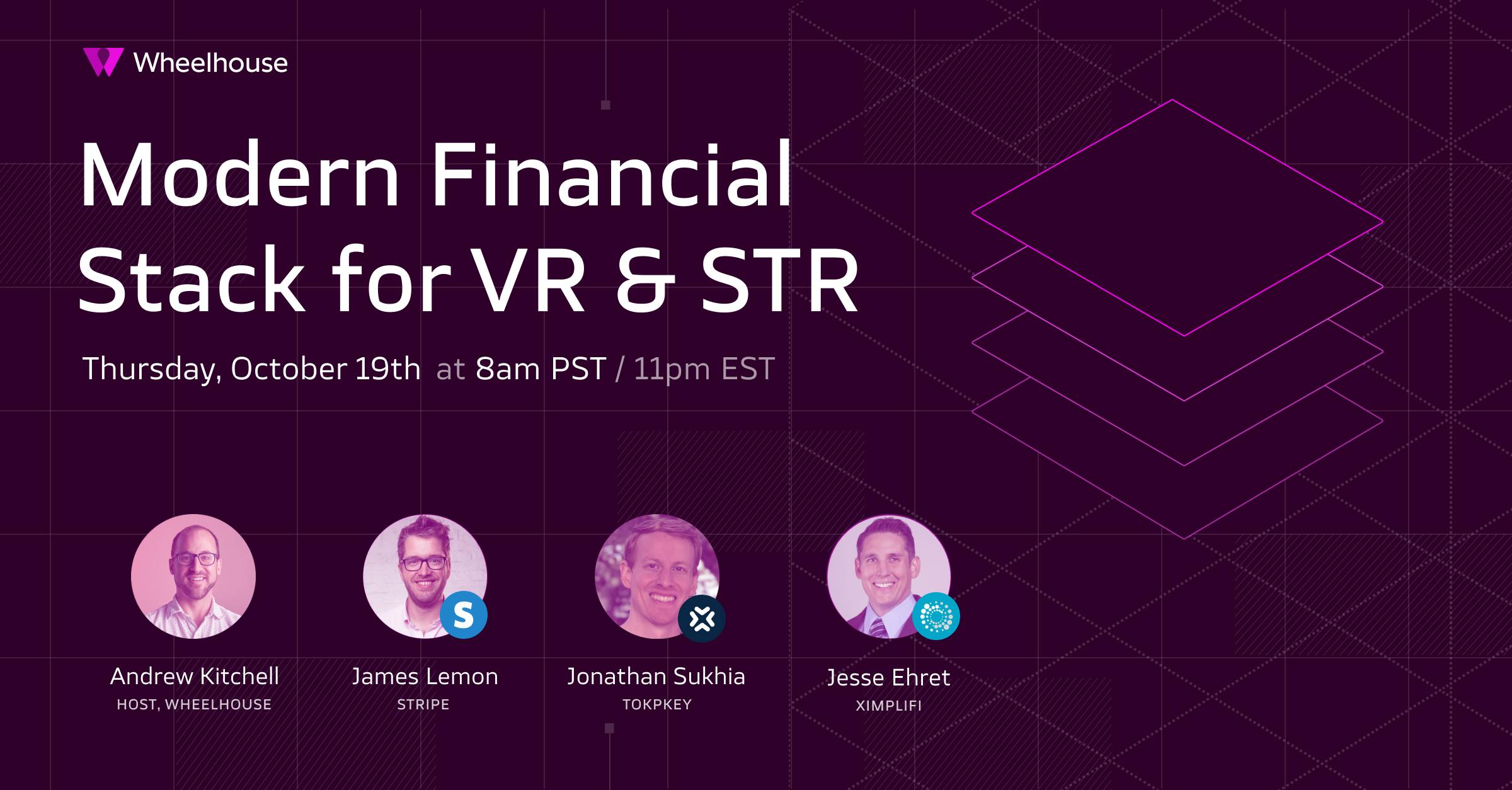 Modern financial stack for VR & STR profile