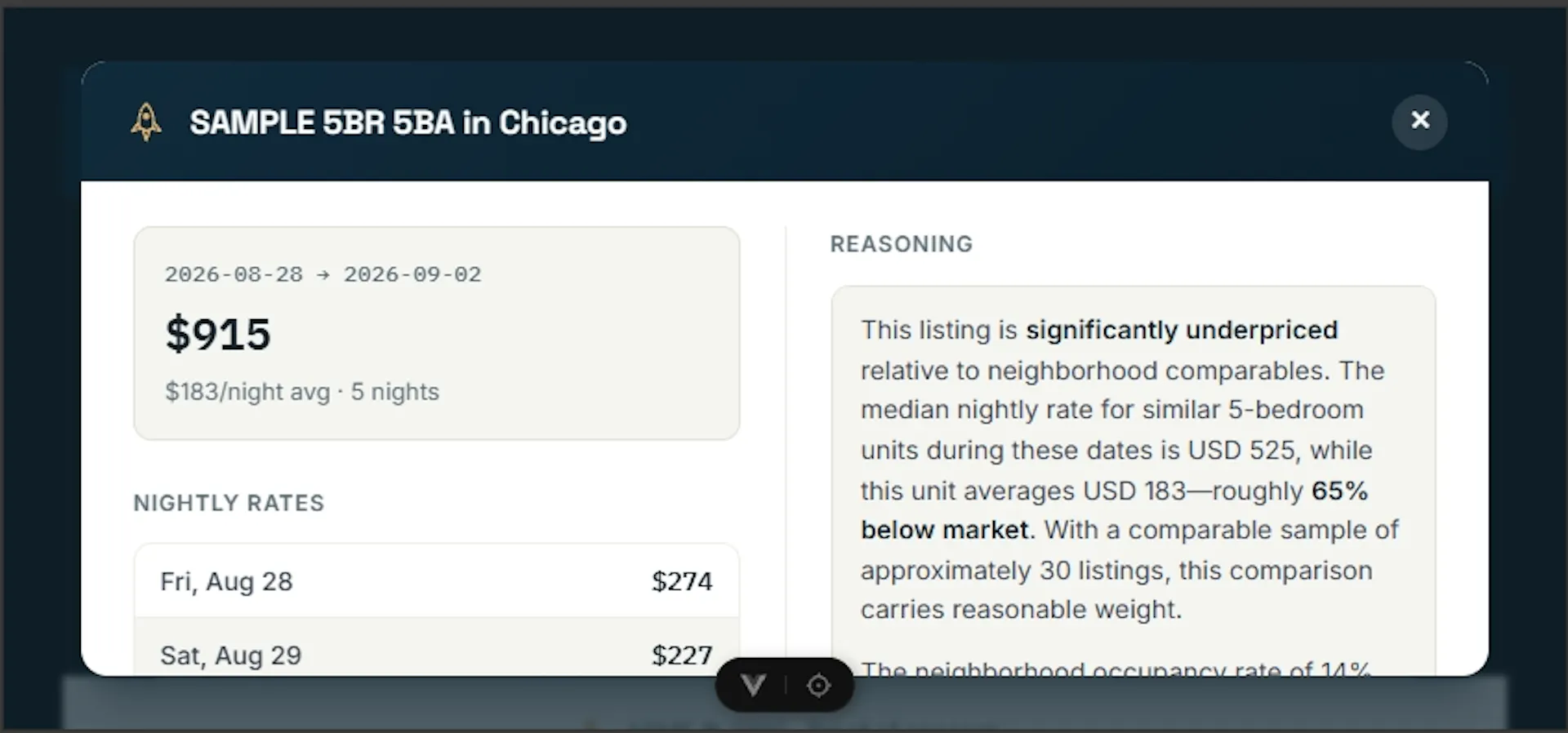 ACME Rate Explainer project screenshot