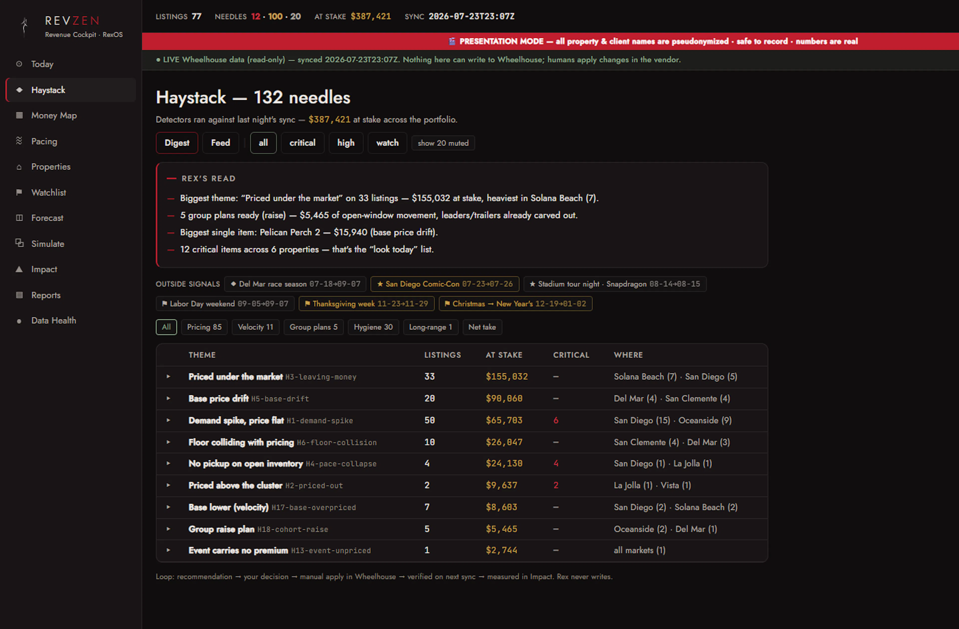 Haystack project screenshot