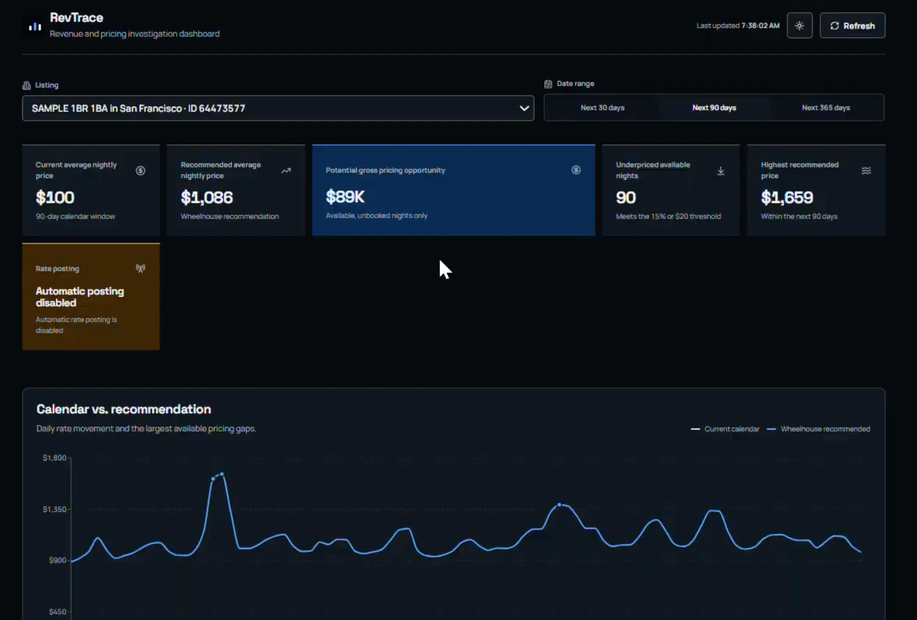 RevTrace project screenshot