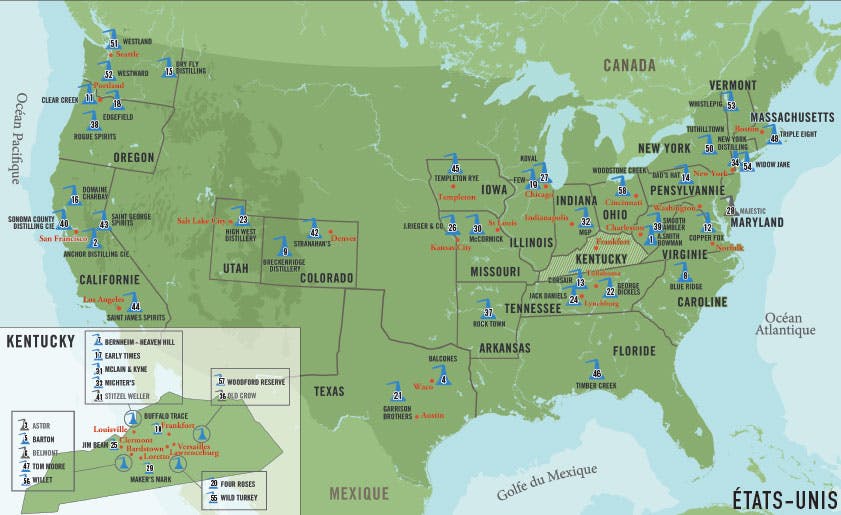 Introduction aux whiskeys américains - Maison du Whisky