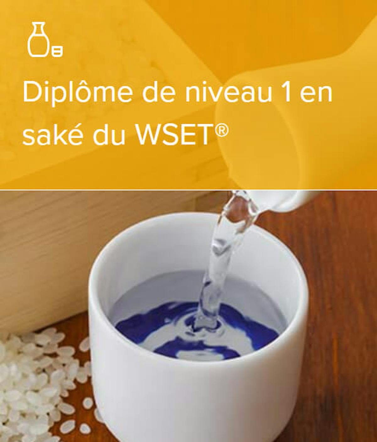 Certification WSET Saké niveau 1