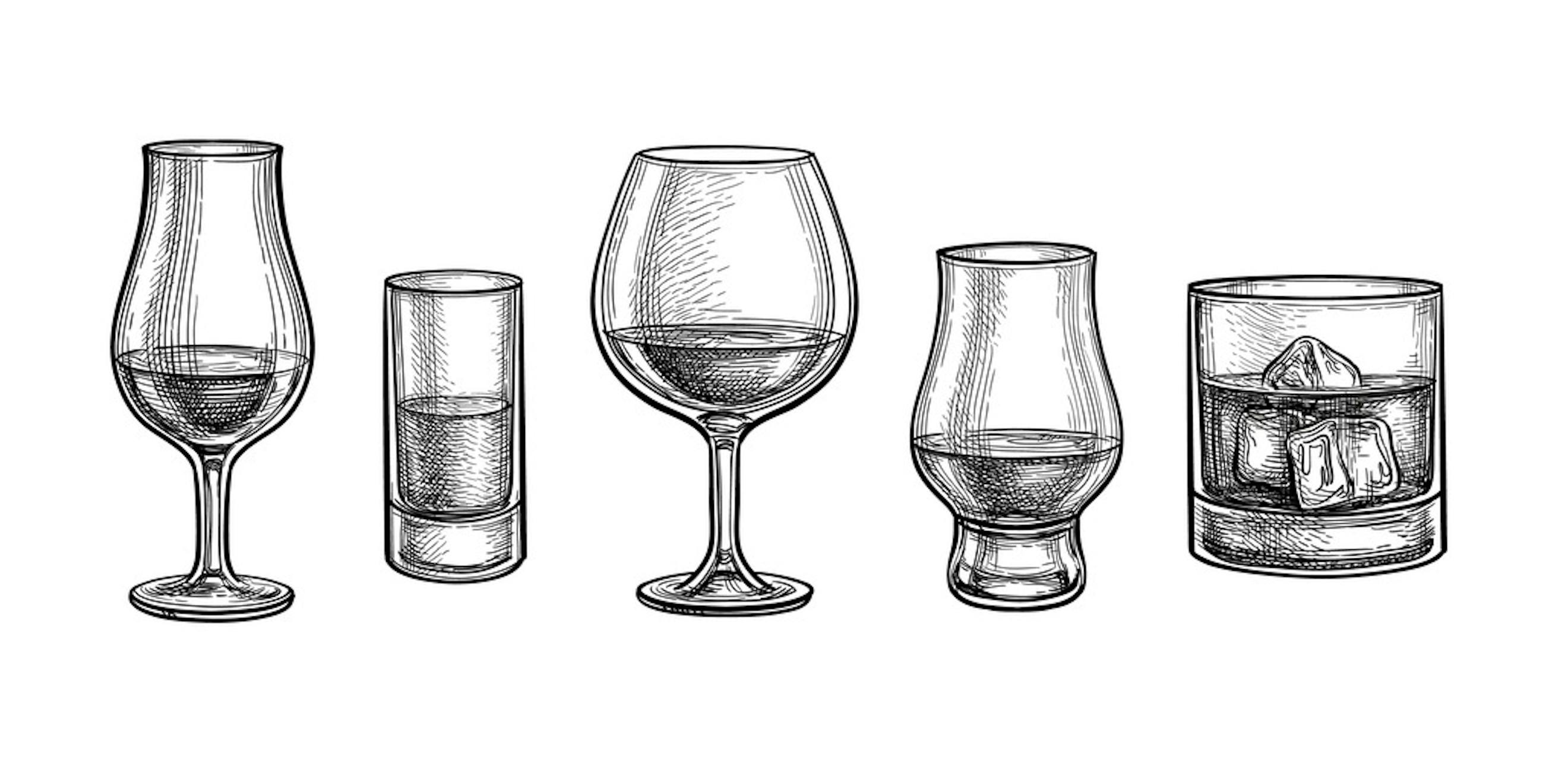 Les types de verres a whisky