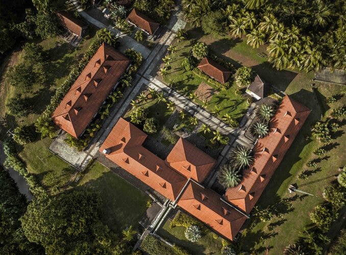 St James aerial view of Saint Pierre