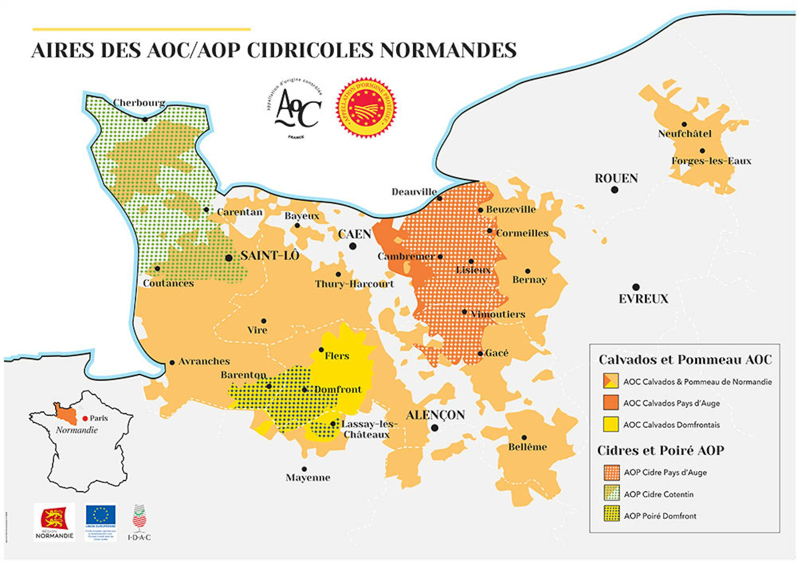 Aires appellations calvados