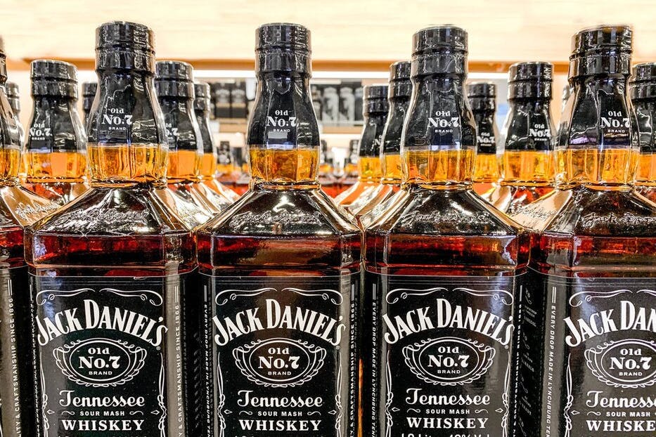 Bouteilles jack daniels