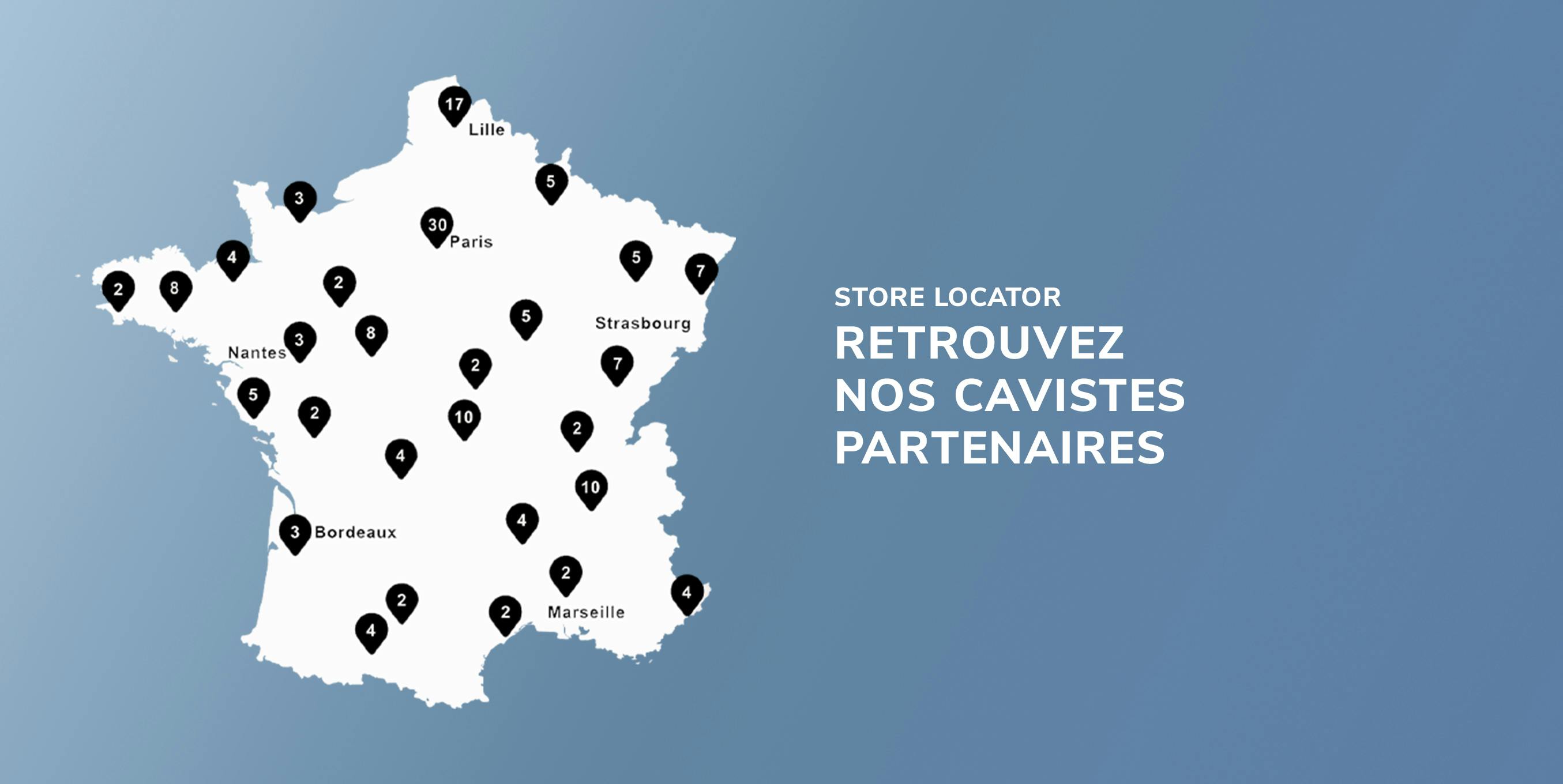 Trouver un caviste - déjà disponibles chez nos cavistes partenaires