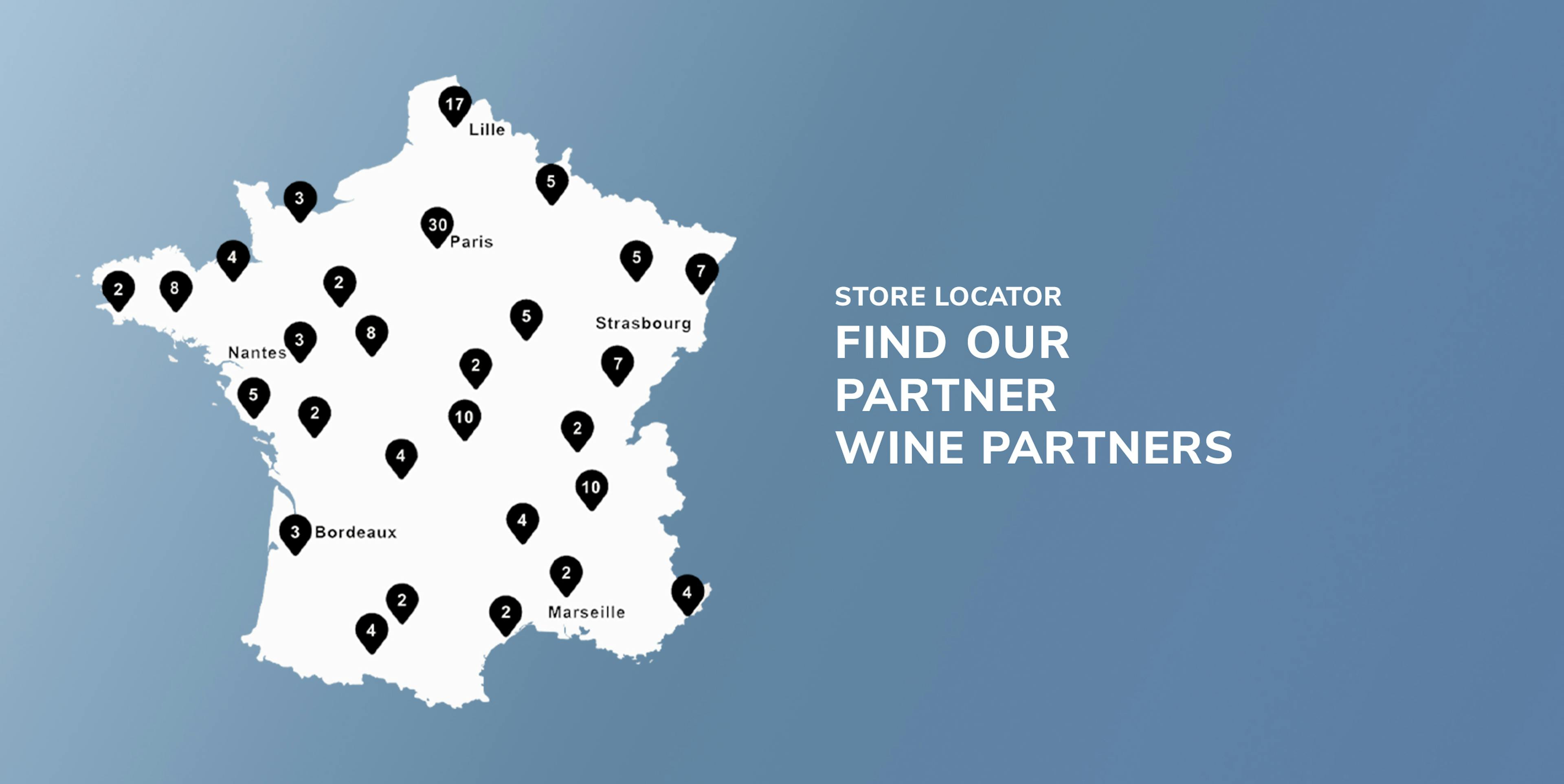 Find a merchant - already available from our partner wine merchants