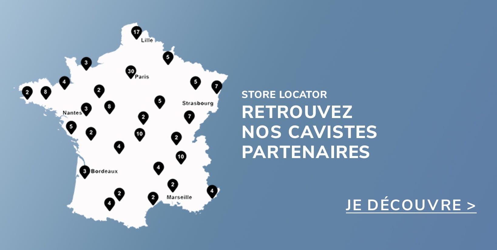 Trouver un caviste - déjà disponibles chez nos cavistes partenaires