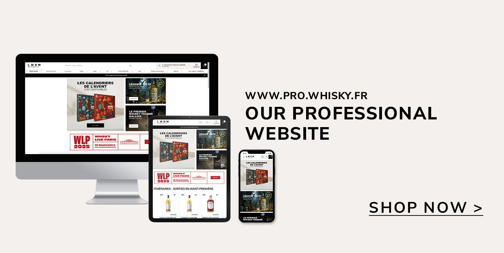 www.pro.whisky.fr - the LMDW website designed for you