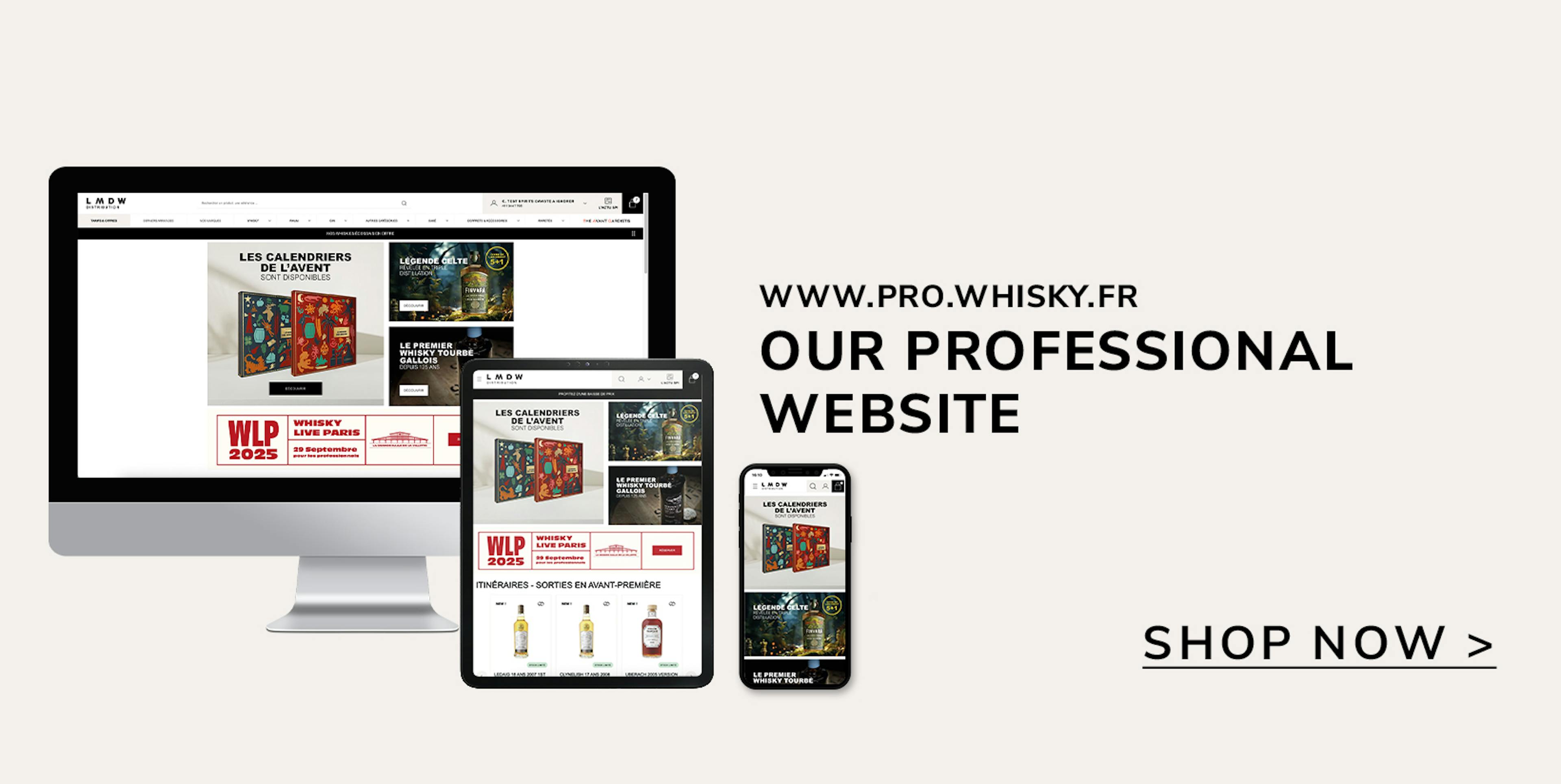 www.pro.whisky.fr - the LMDW website designed for you