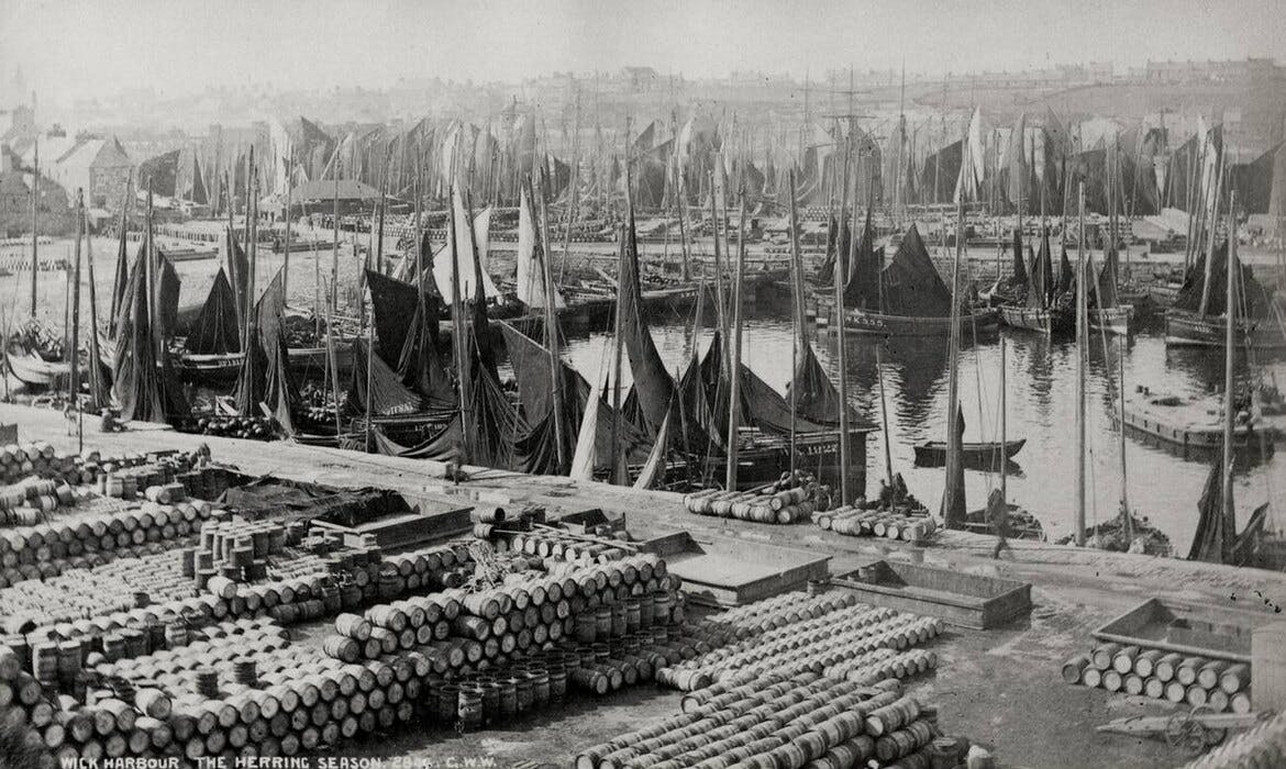 Port de Wick en Ecosse