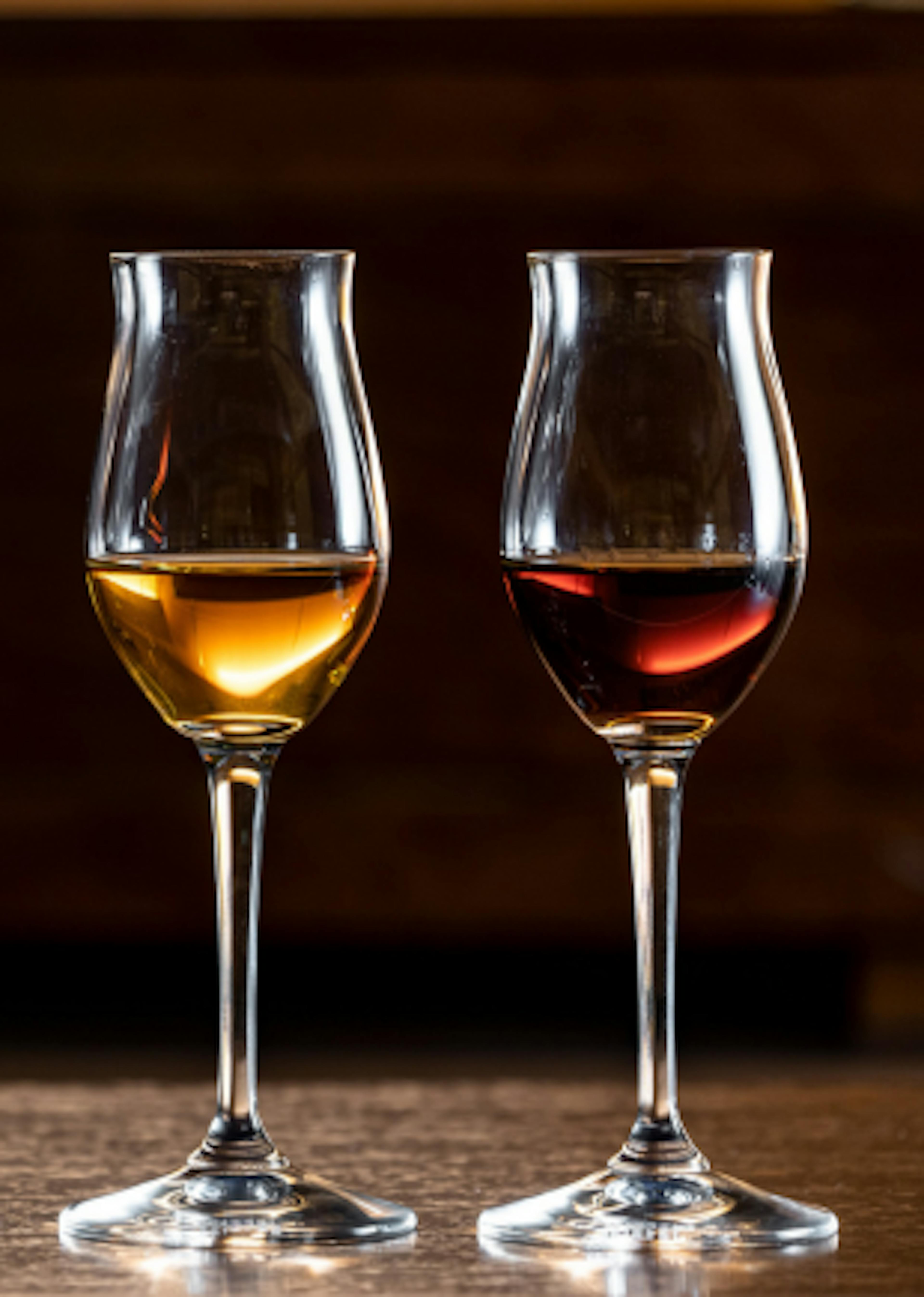 Verres contenant du saké vintage