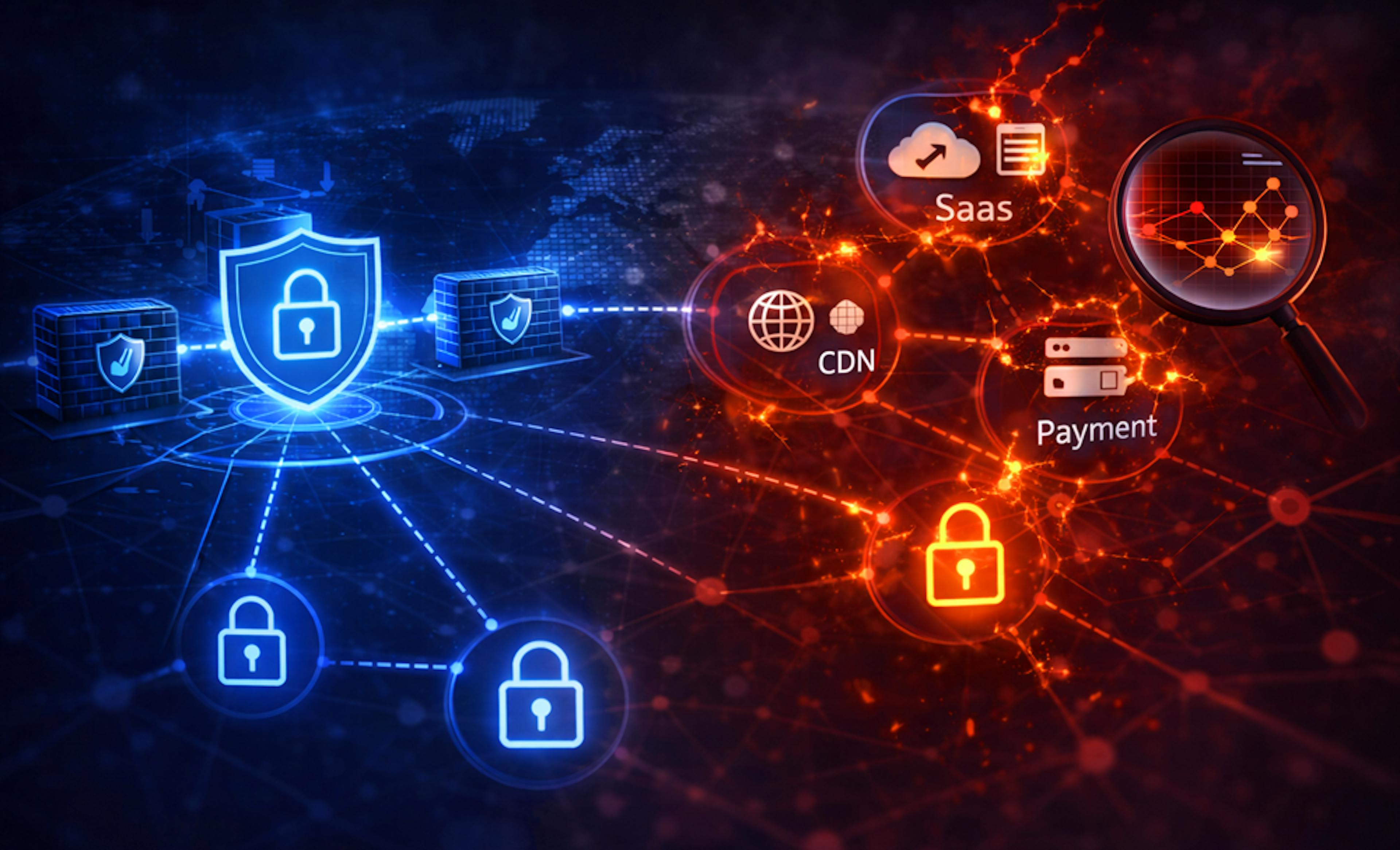 Enterprise network exposed through interconnected vendor systems