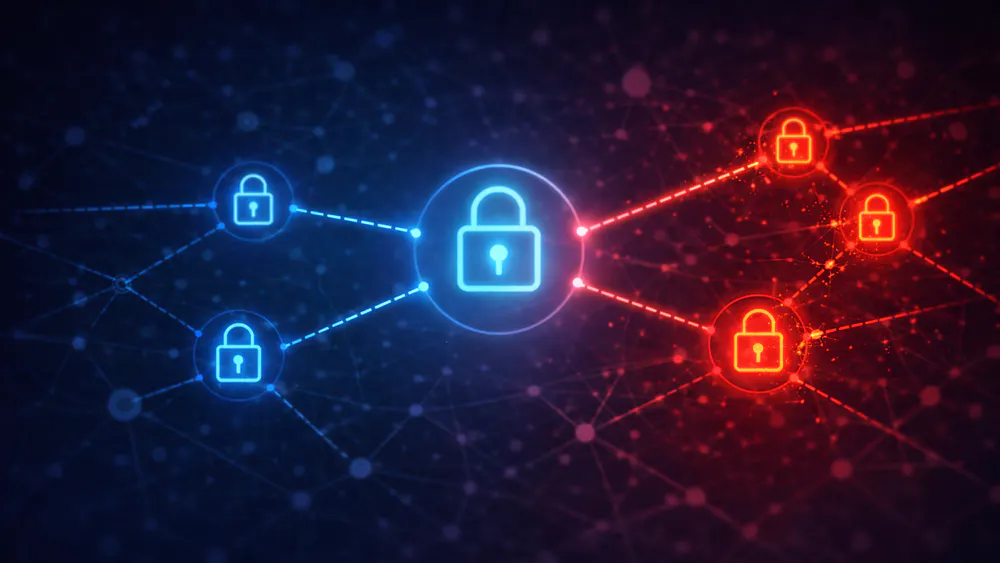 Network connection between secure systems and vulnerable vendor nodes