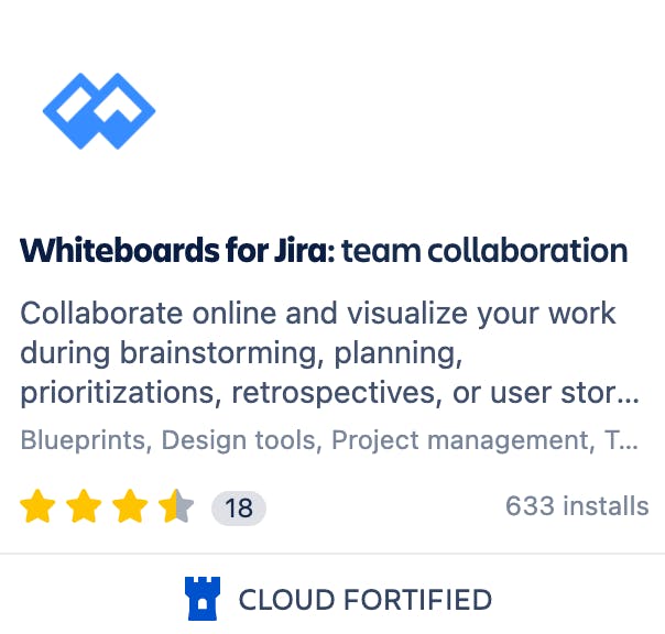 Whiteboards for Jira team collaboration