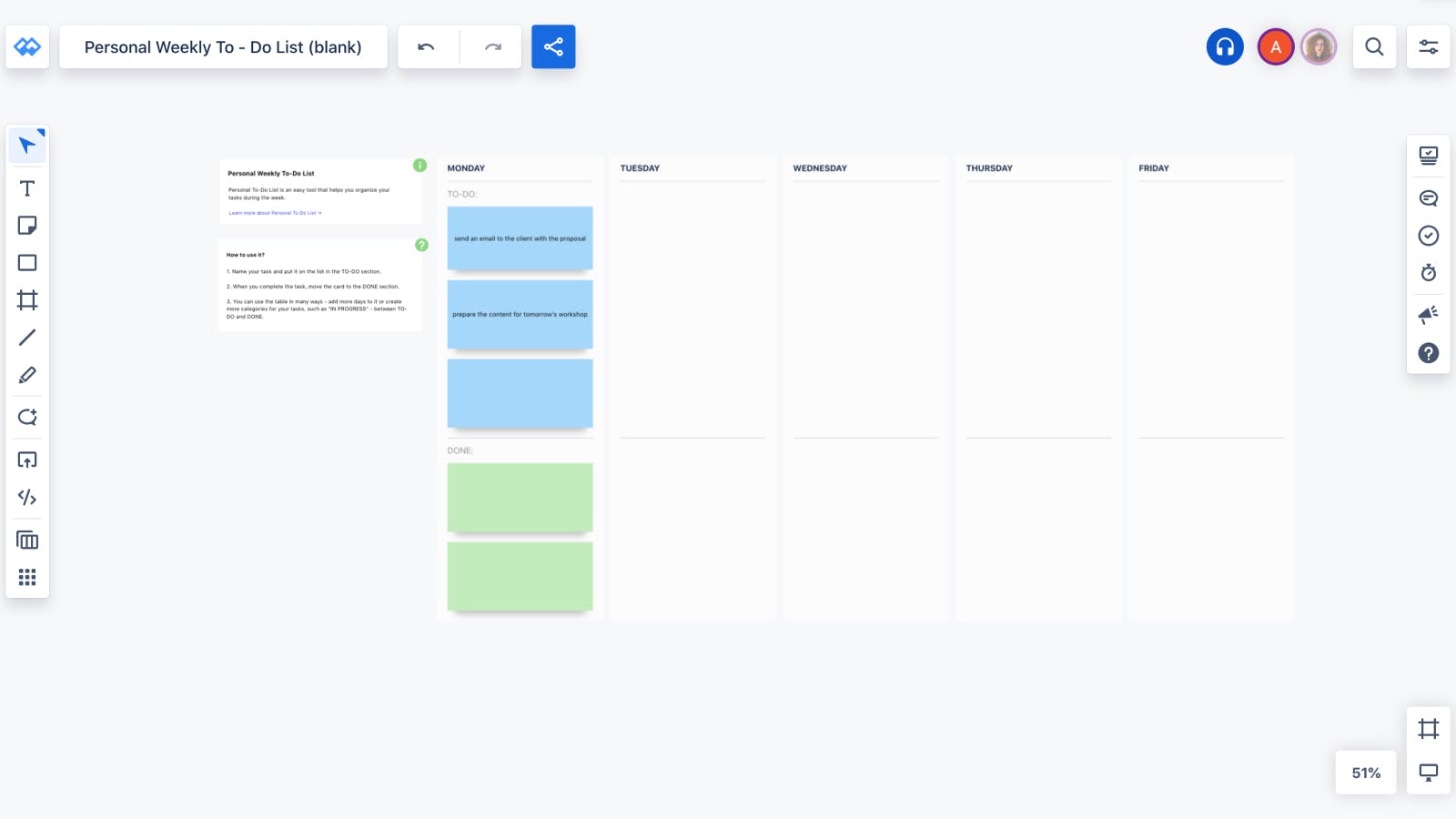 Weekly Planner Template
