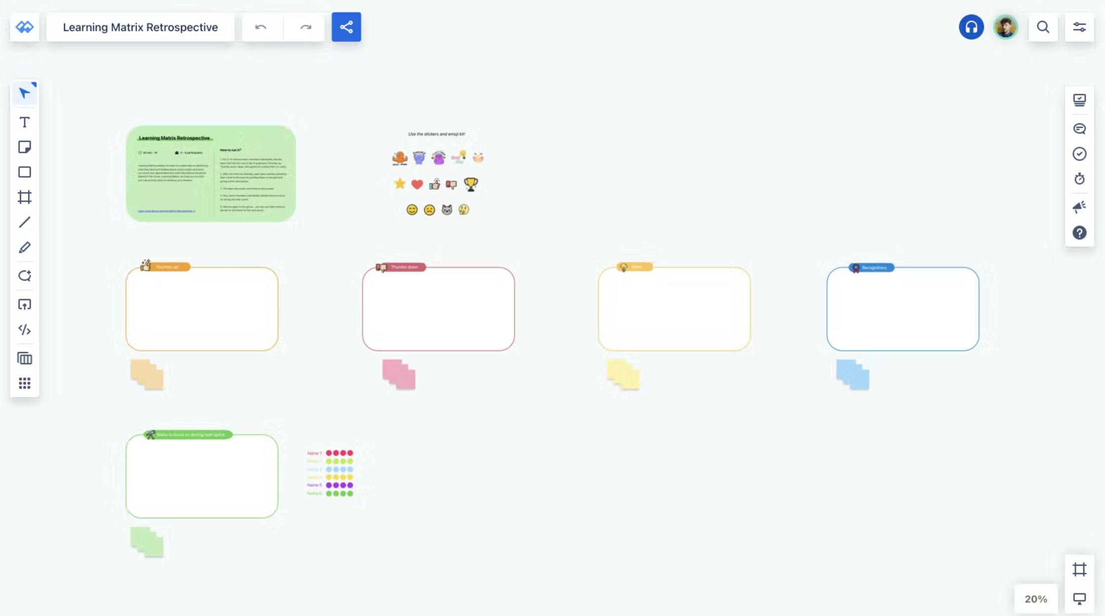 learning matrix retrospective