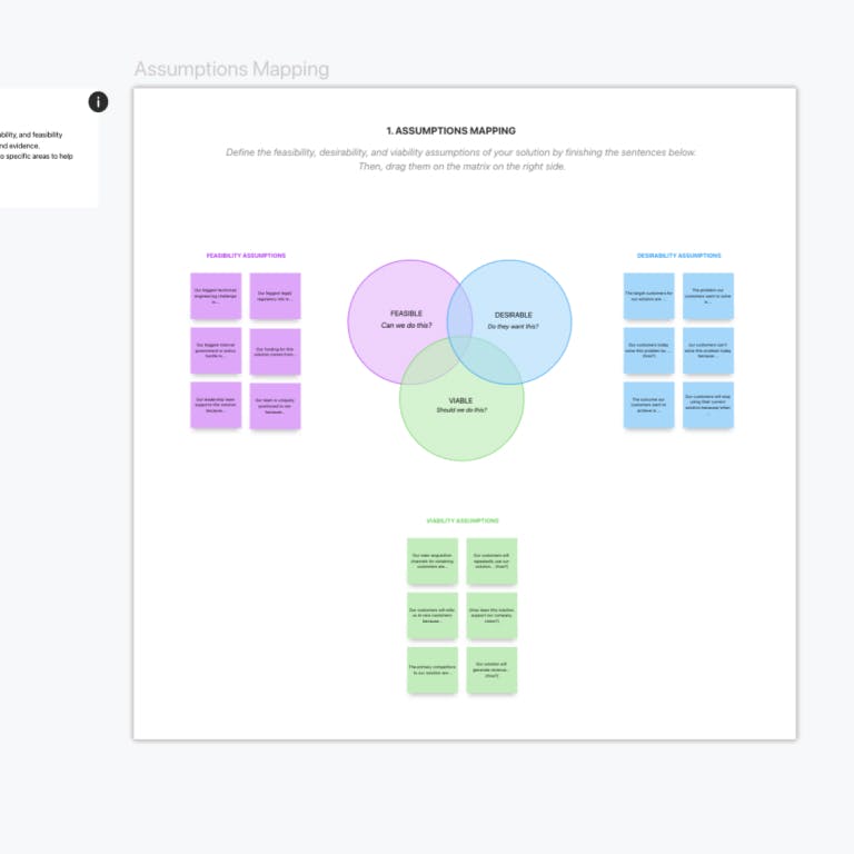 Assumptions Mapping Template
