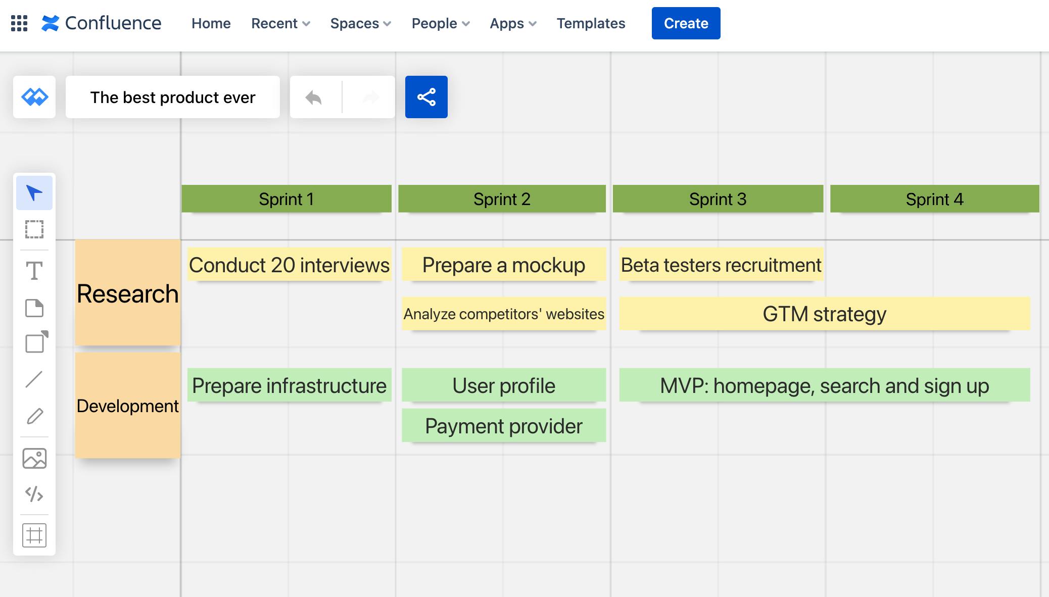 roadmap in confluence