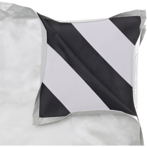 6x6ft Solid Black - White 