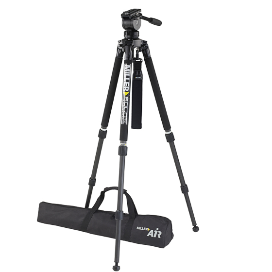 Miller AIR solo 75 2-stage Carbon Fibre Tripod